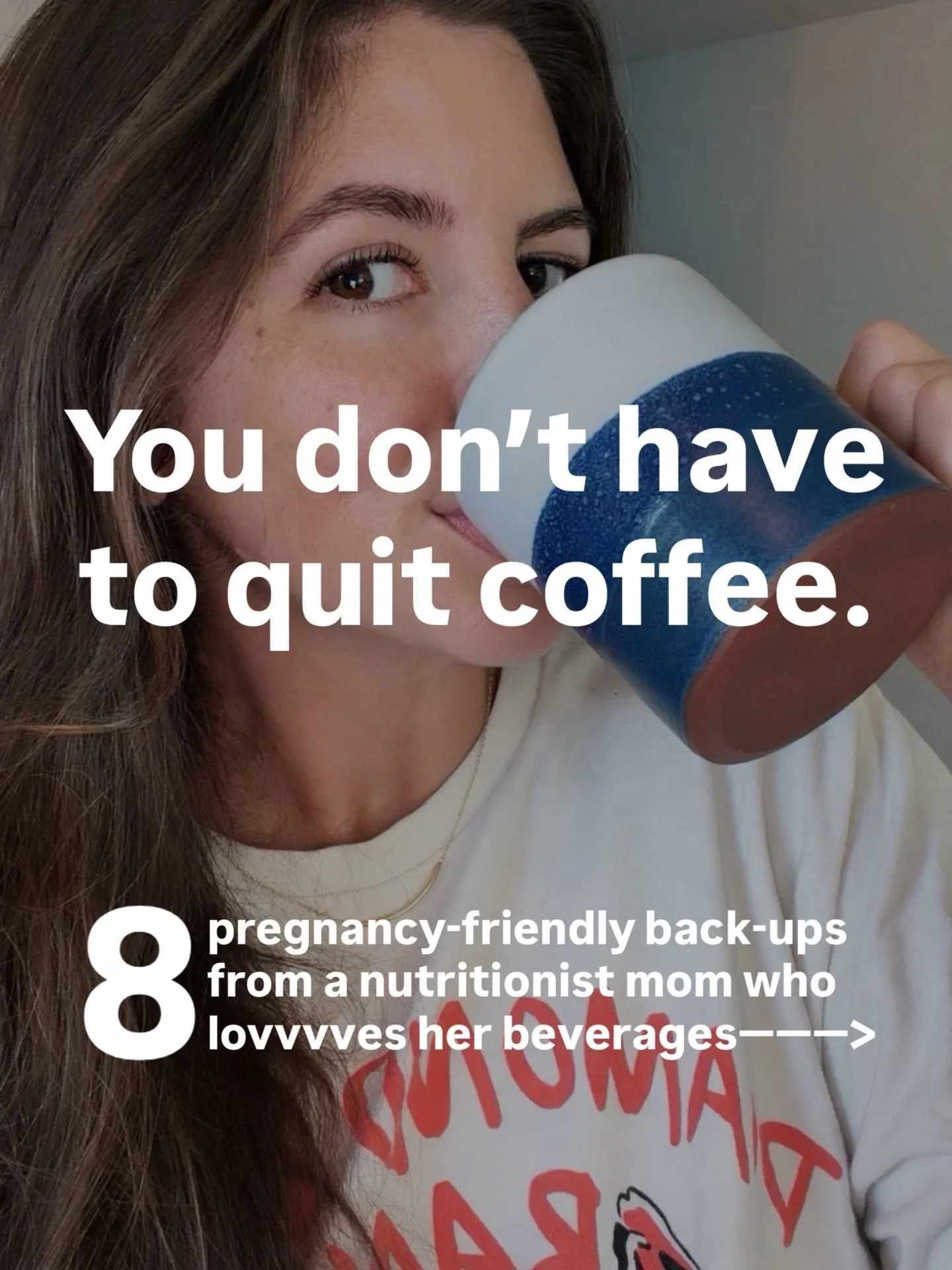 Cutting back on caffeine ☕️ doesn&rsquo;t have to mean drinking sad warm lemon 🍋 water for 9 months. And while we like to honor the well-studied <200mg of caffeine a day during pregnancy, aka about one cup of regular coffee, you don&rsquo;t have 