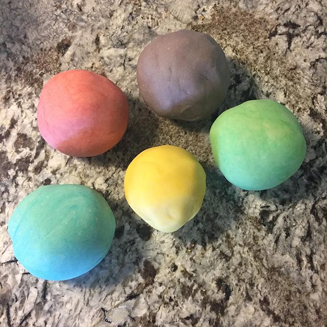 Mom WIN!! Homemade play-doh... The Little Sir is officially obsessed!! #livinthatmomlife #madebyjennah #momminbyjennah