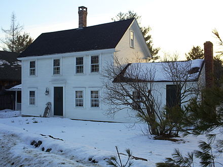 Birthplace of Sam Foss in Candia, New Hampshire : the original "House by the Side of the Road"