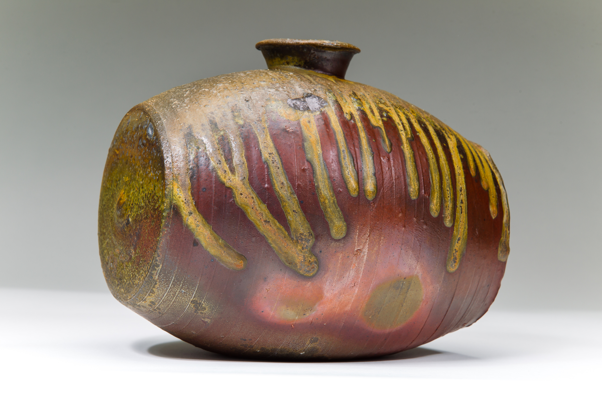  Barrel Bottle, Wood Fired Stoneware, 2013 