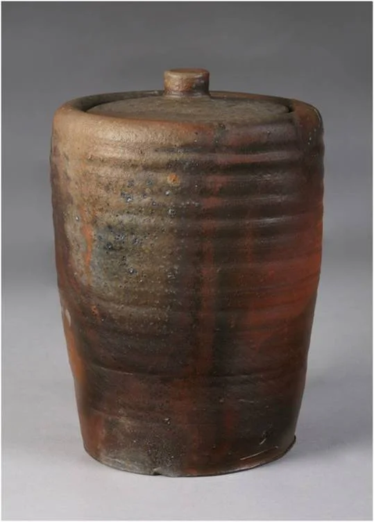  Lidded Jar, Wood Fired Stoneware, 2007 