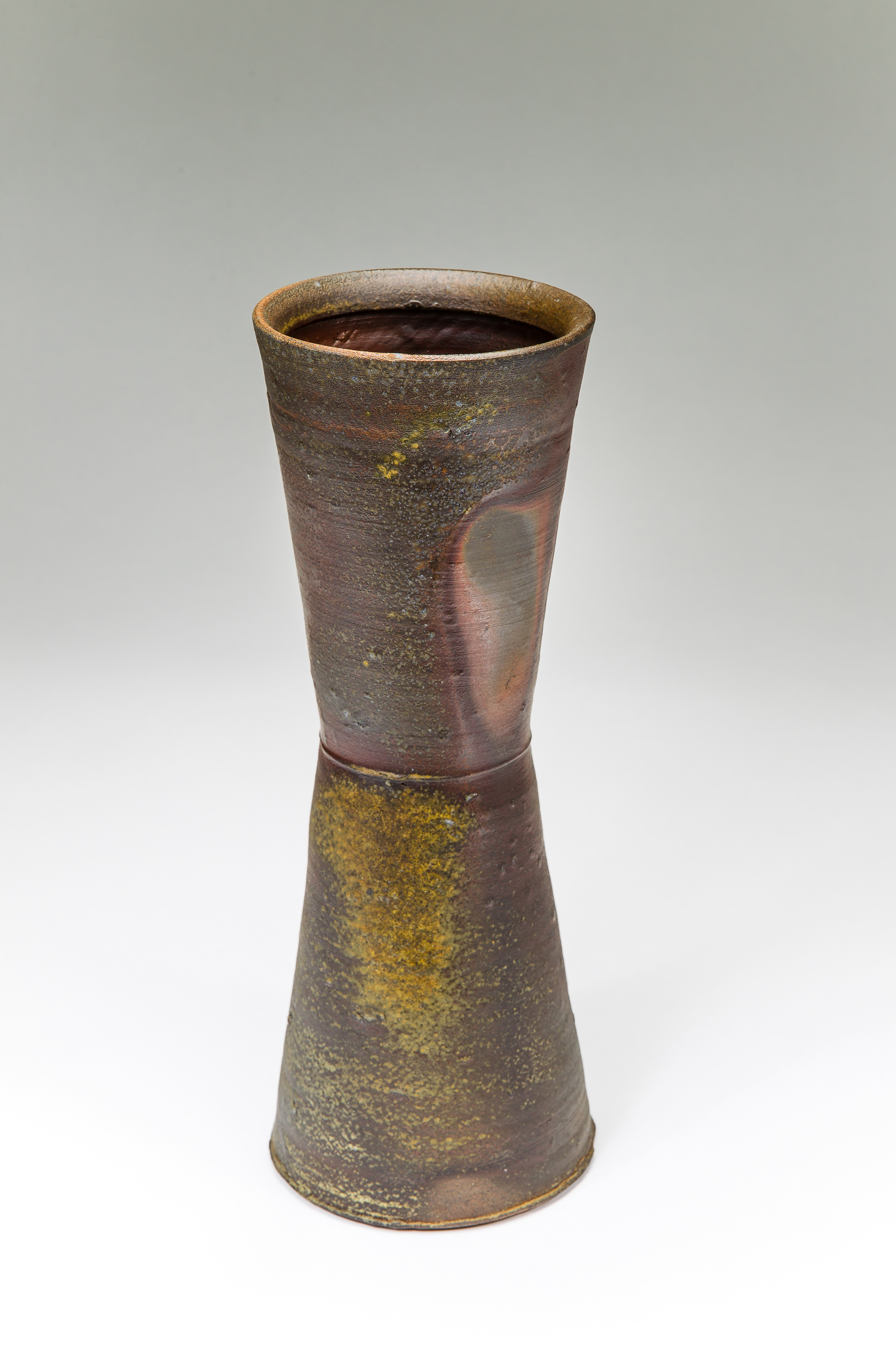  Hour Glass Vase, Wood Fired Stoneware, 2012 