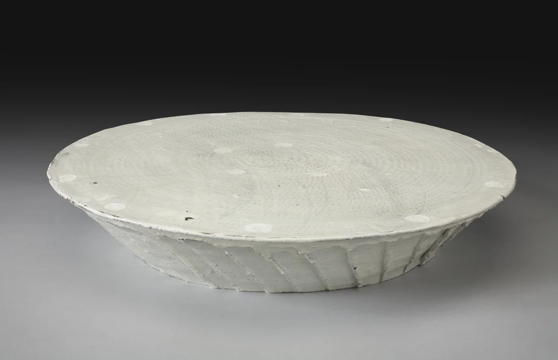  Platter, Stoneware with White Slip and Clear Glaze, 2009 