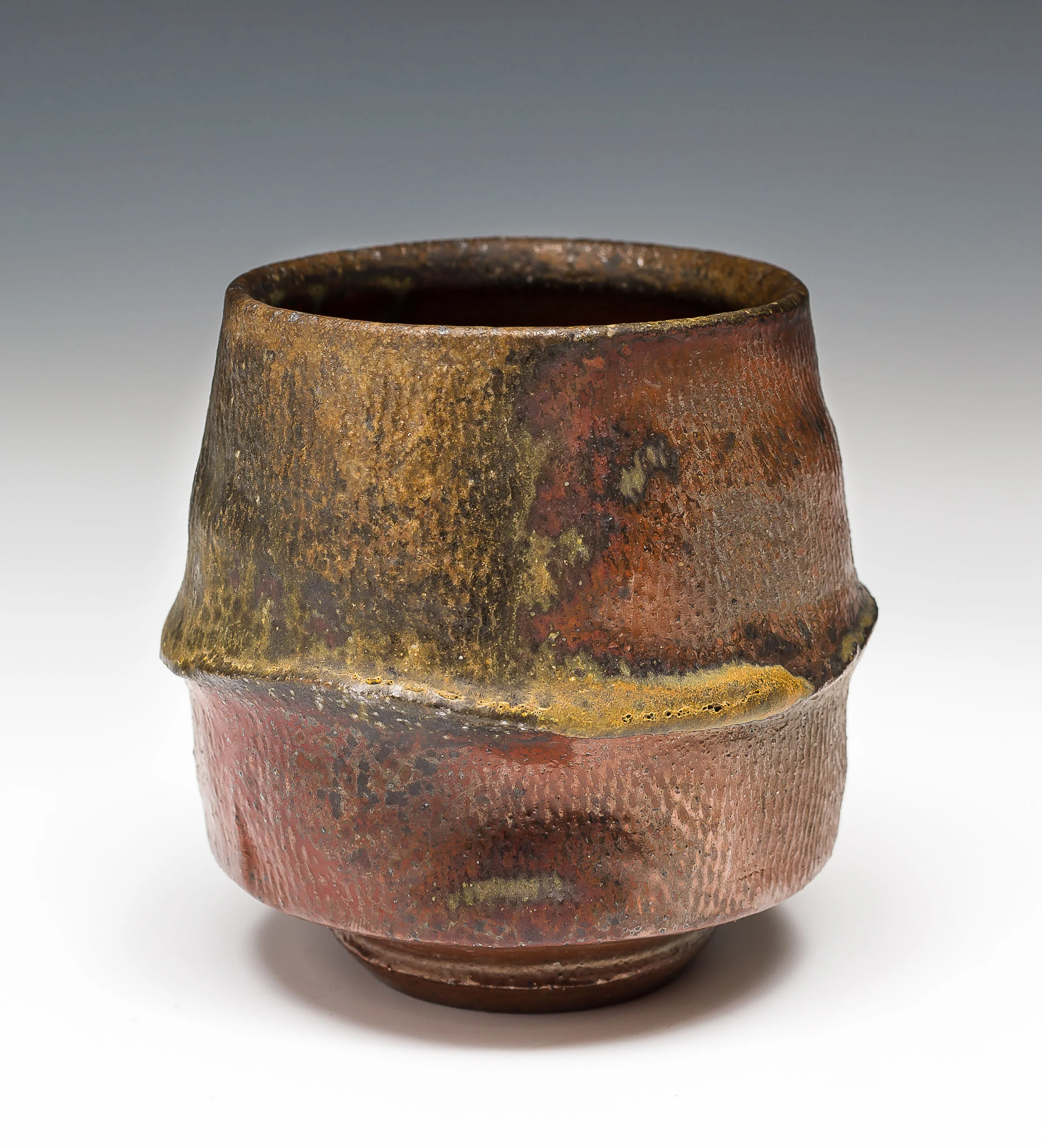  Cup with Rope Impressions, Wood Fired Stoneware, 2013 