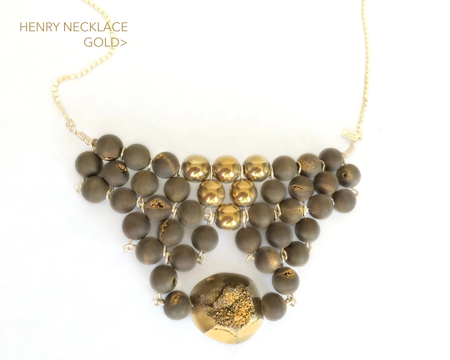 Samantha House Necklace Henry Gold