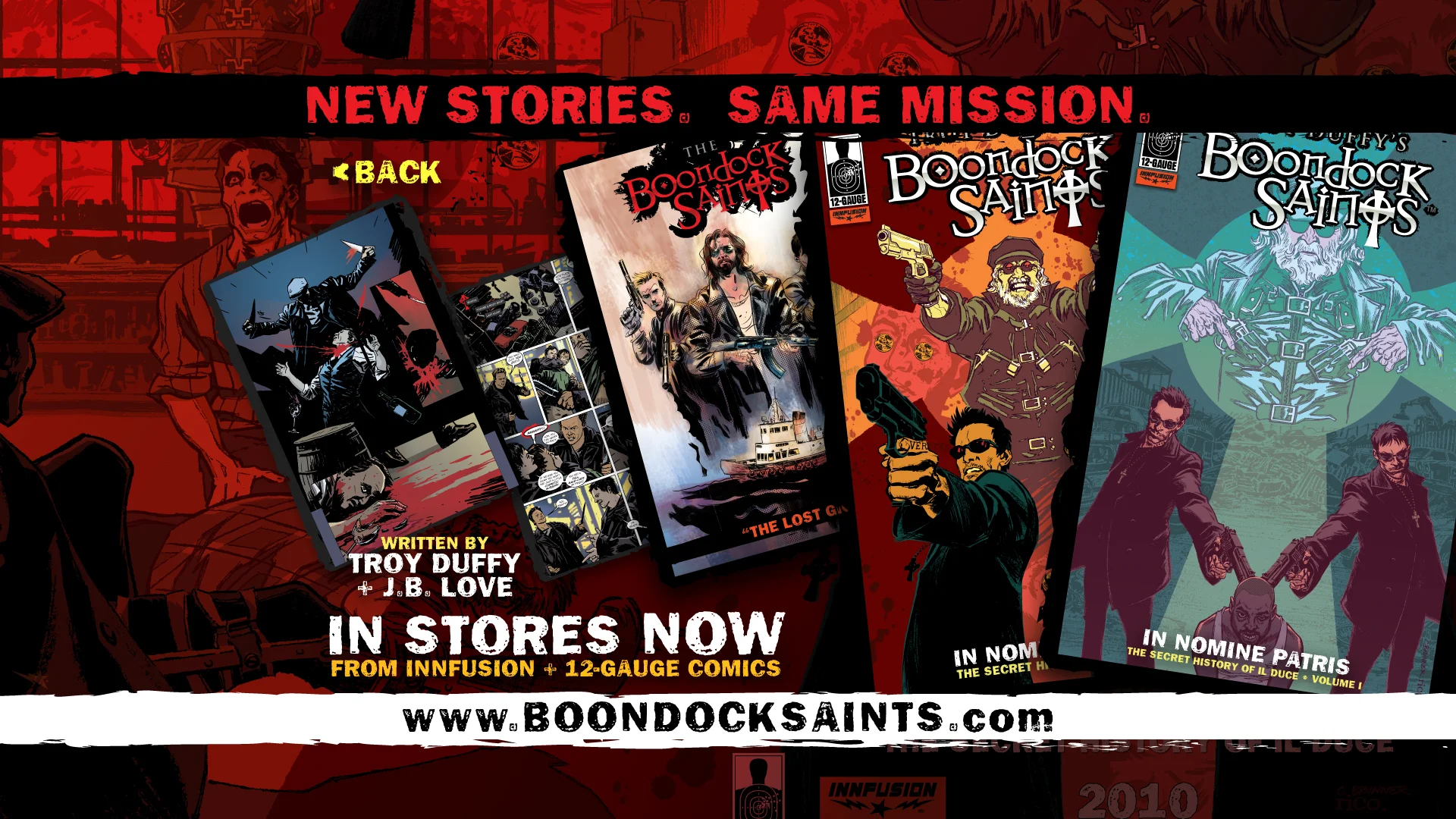Boondock Saints Comics Promo Screen