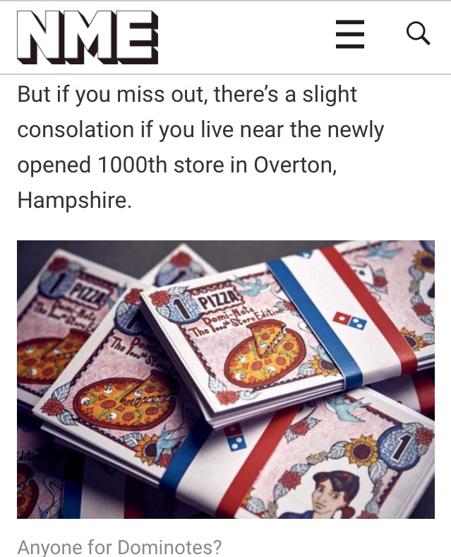 Some great national coverage, including NME.COM