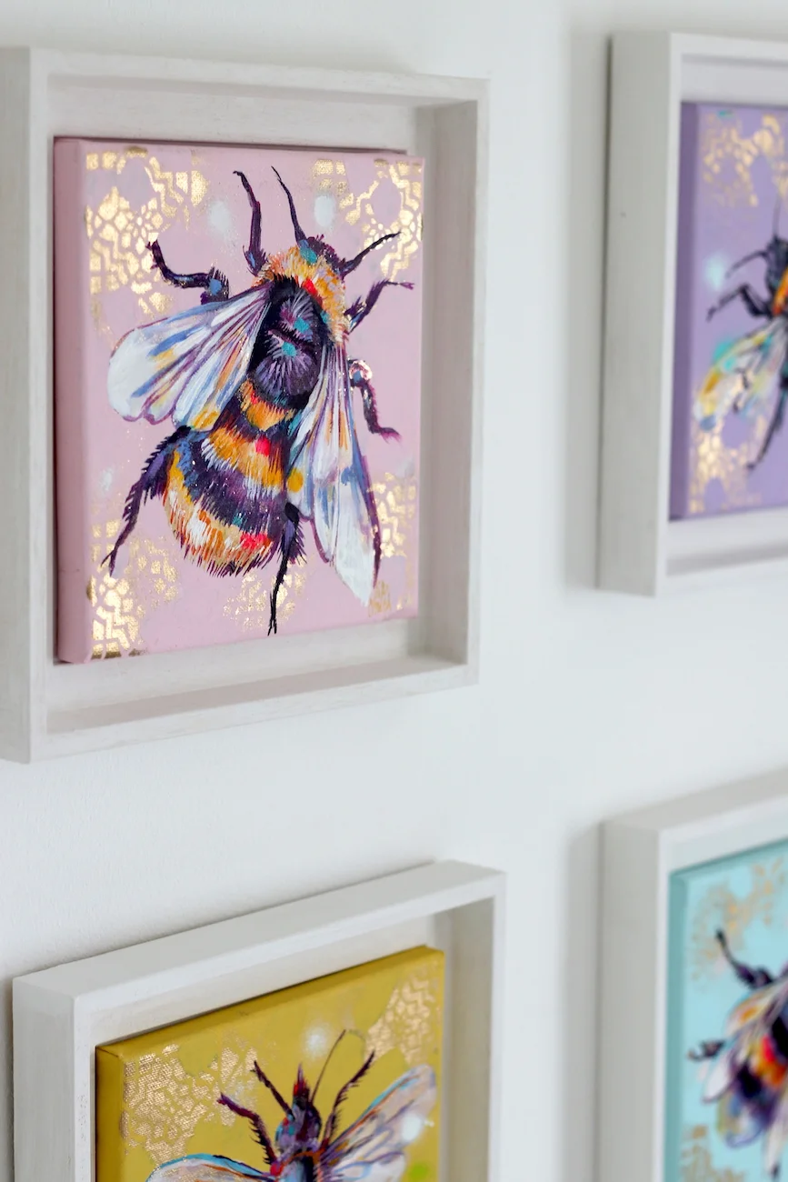 SIAN STOREY ART BEE PAINTINGS.JPG