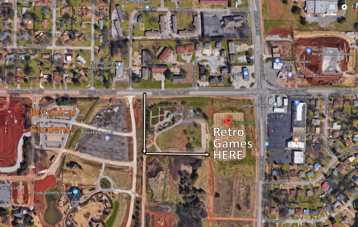 ** Change of Location for the games on Sunday ** We will now be playing at the Kiwanis Soccer Park located at 4201 Bob Wallace Ave. The field is at the corner of Bob Wallace and Jordan/Patton. The turn-in can be tricky to see, but it is next to the Huntsville Botanical Gardens and the CASA Gardens.