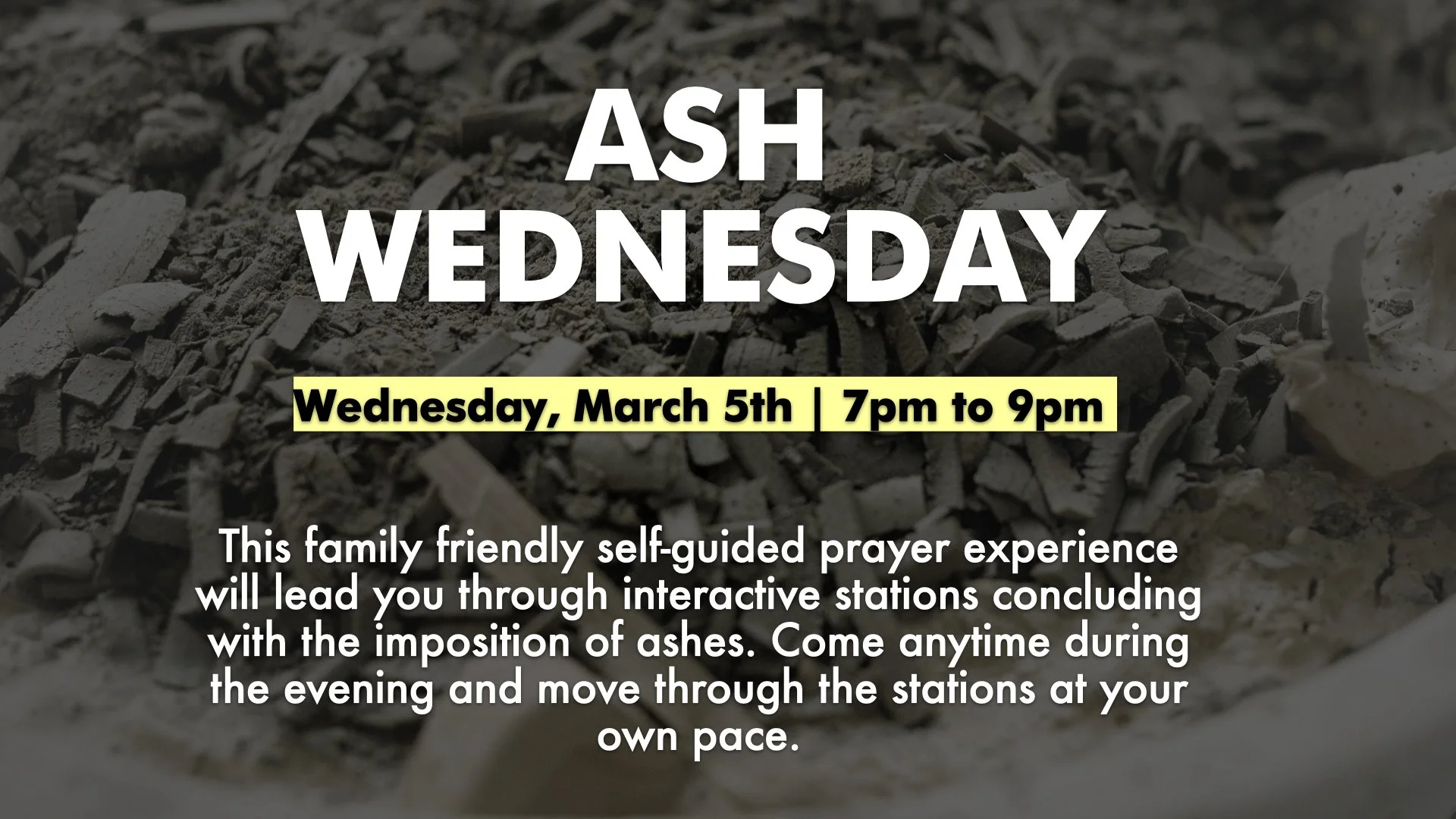 Ash Wednesday Service