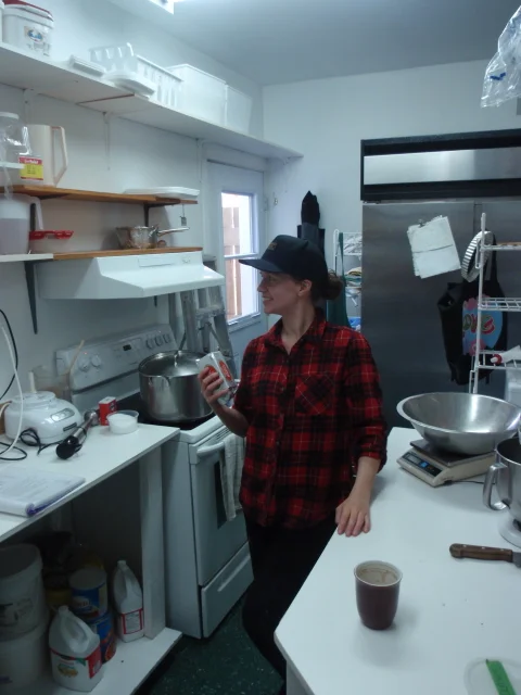 Teri ponders her next creation, 2015