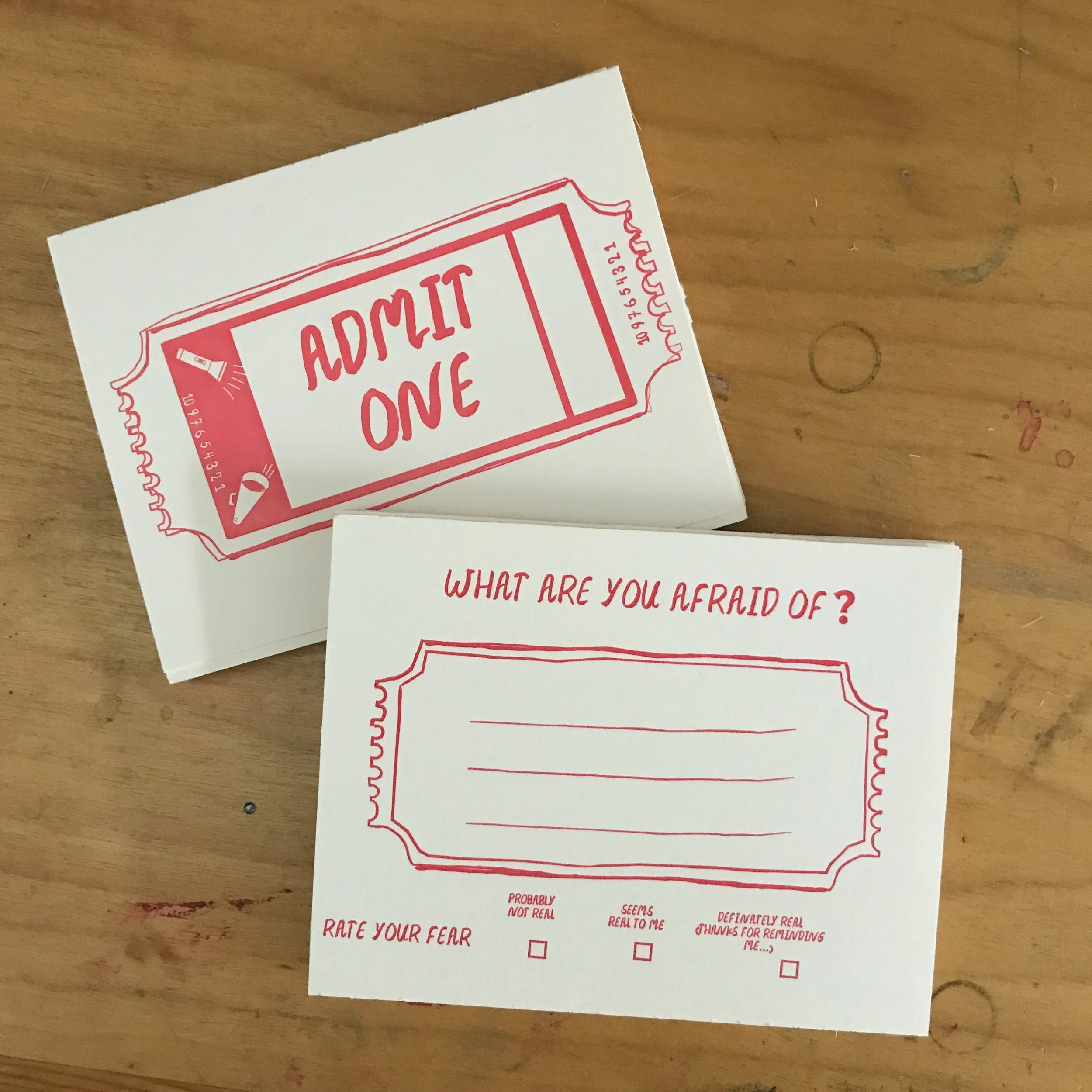 Postcard design for Gutwrench Press
