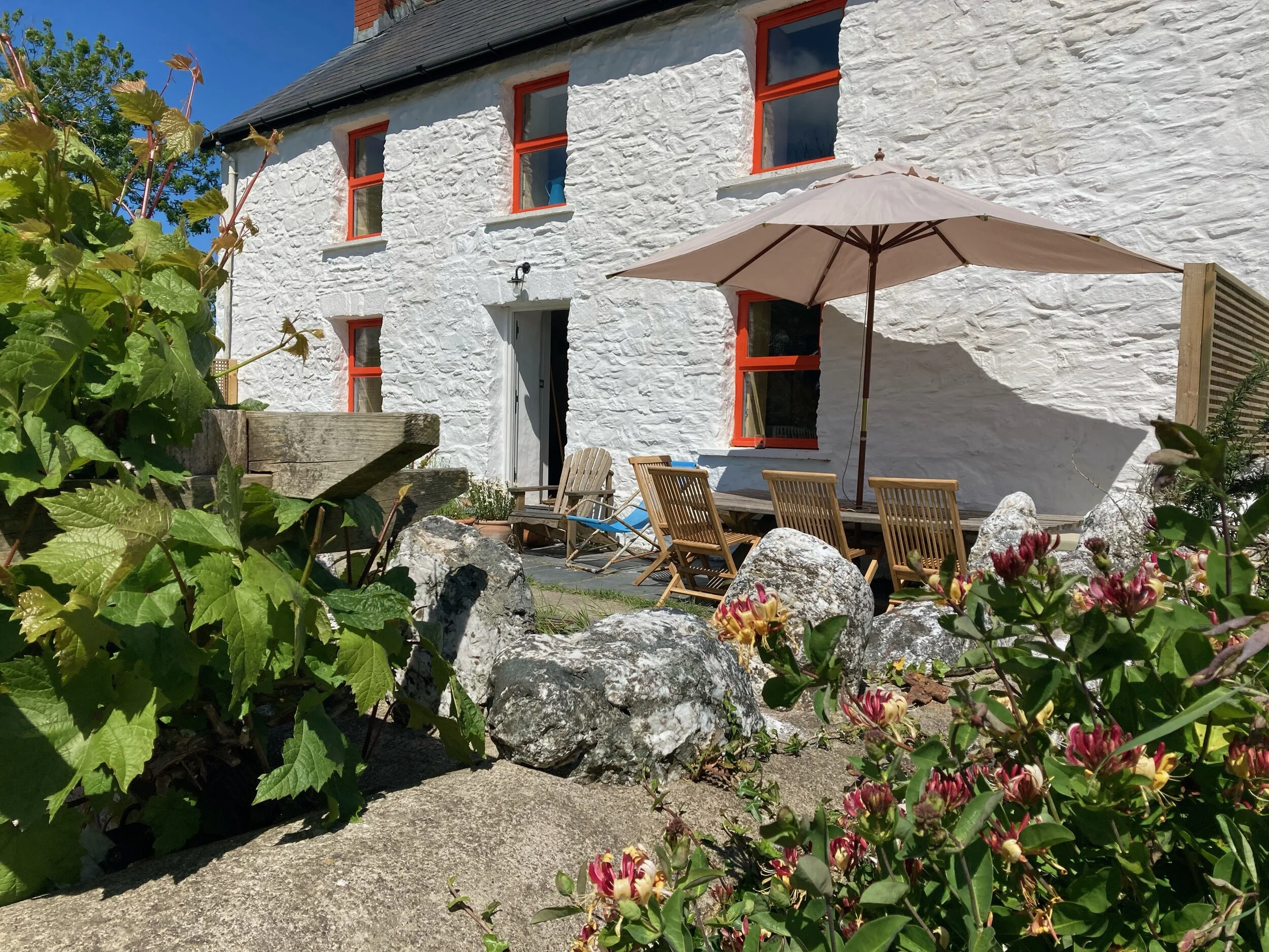 Farmhouse outdoor eating