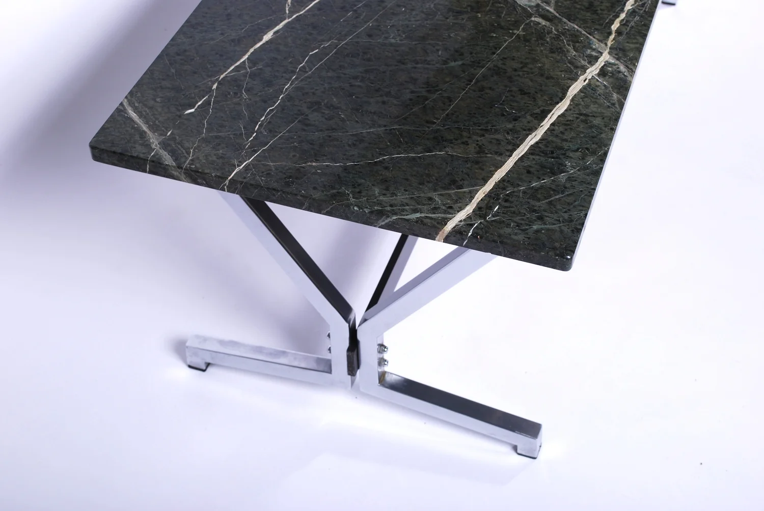 Green marble coffee table 60's