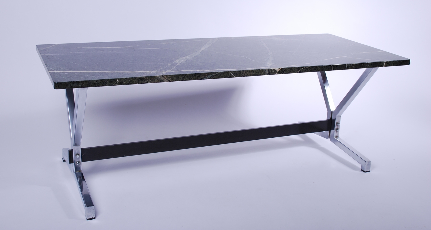Green marble coffee table 60's