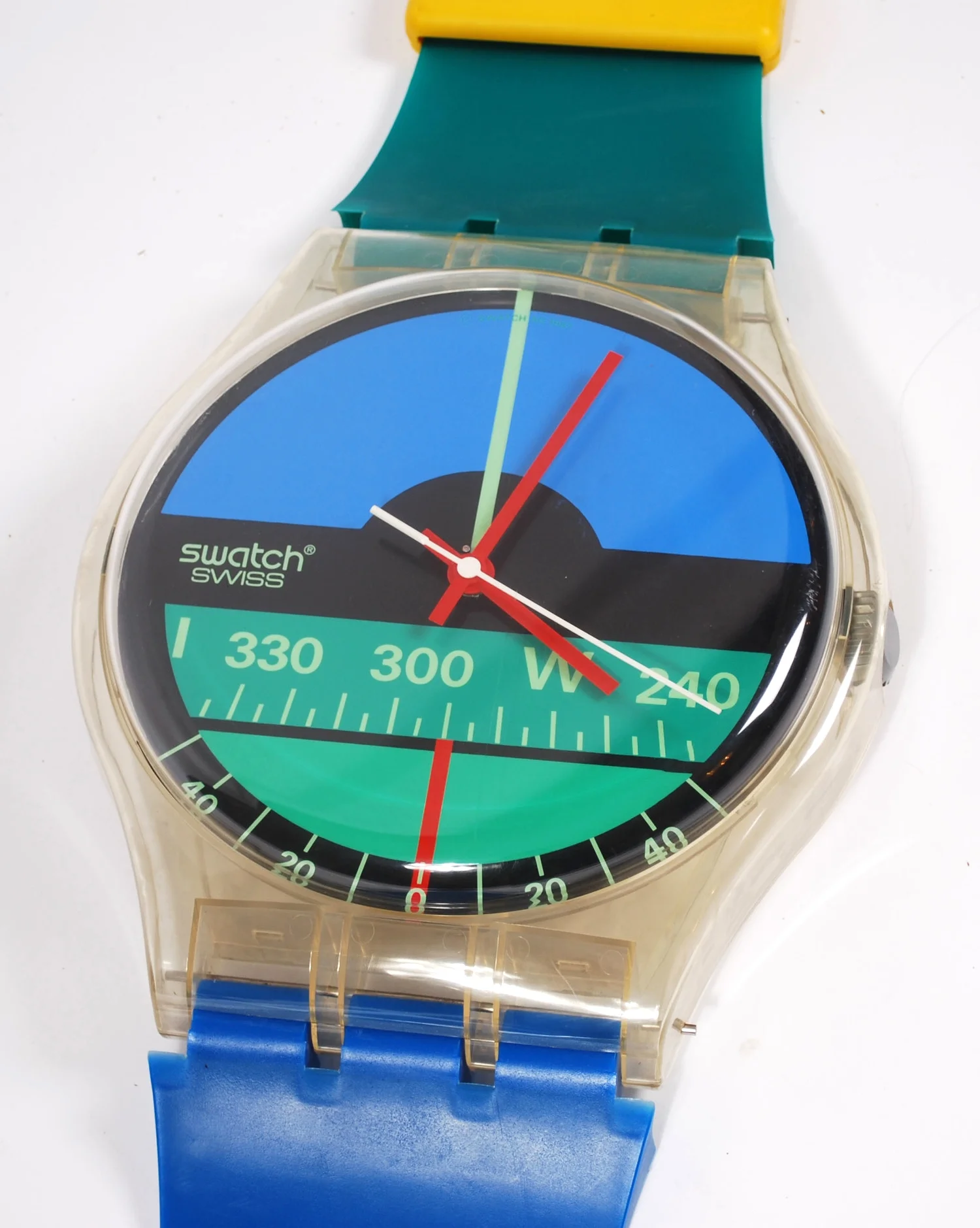 Maxi Swatch Nautilus Aqua Love clock 1986