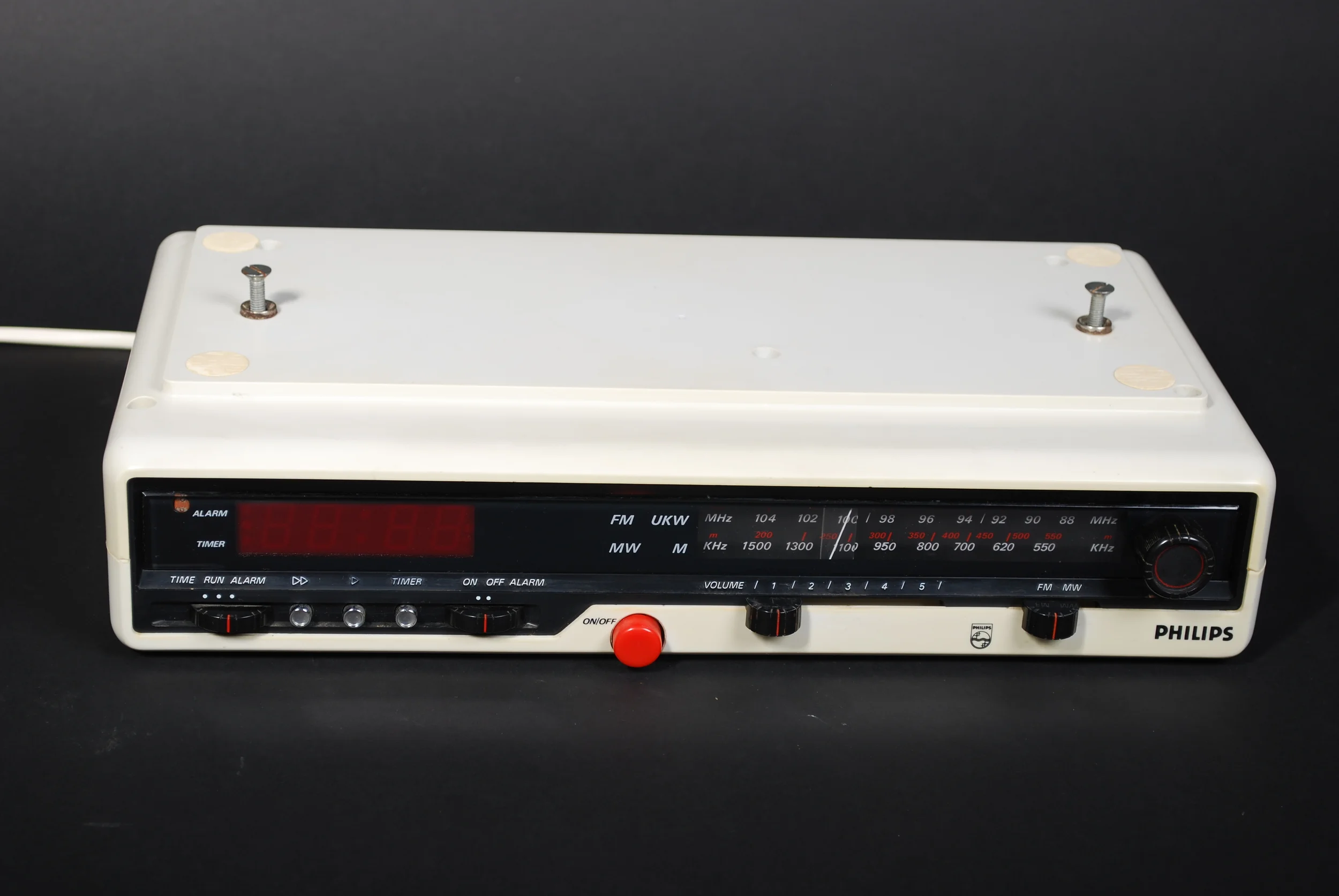 Hanging Clock Radio Philips 90AS476, 70's, Holland