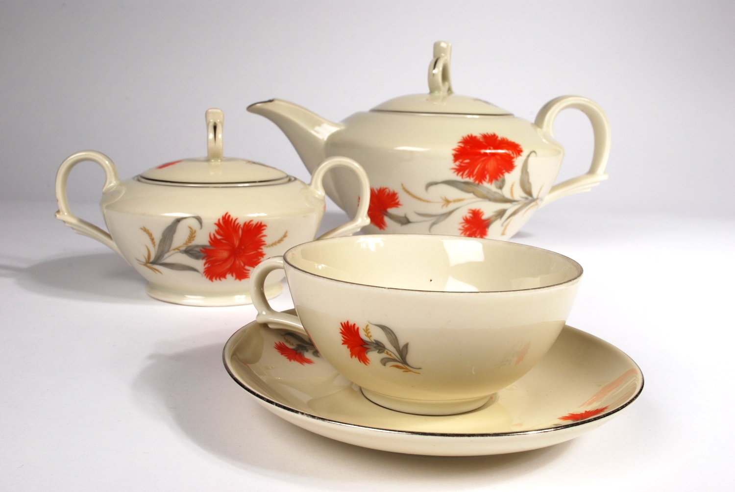 Silesian tea set 1939 C.T. Tielsch Altwasser Germany