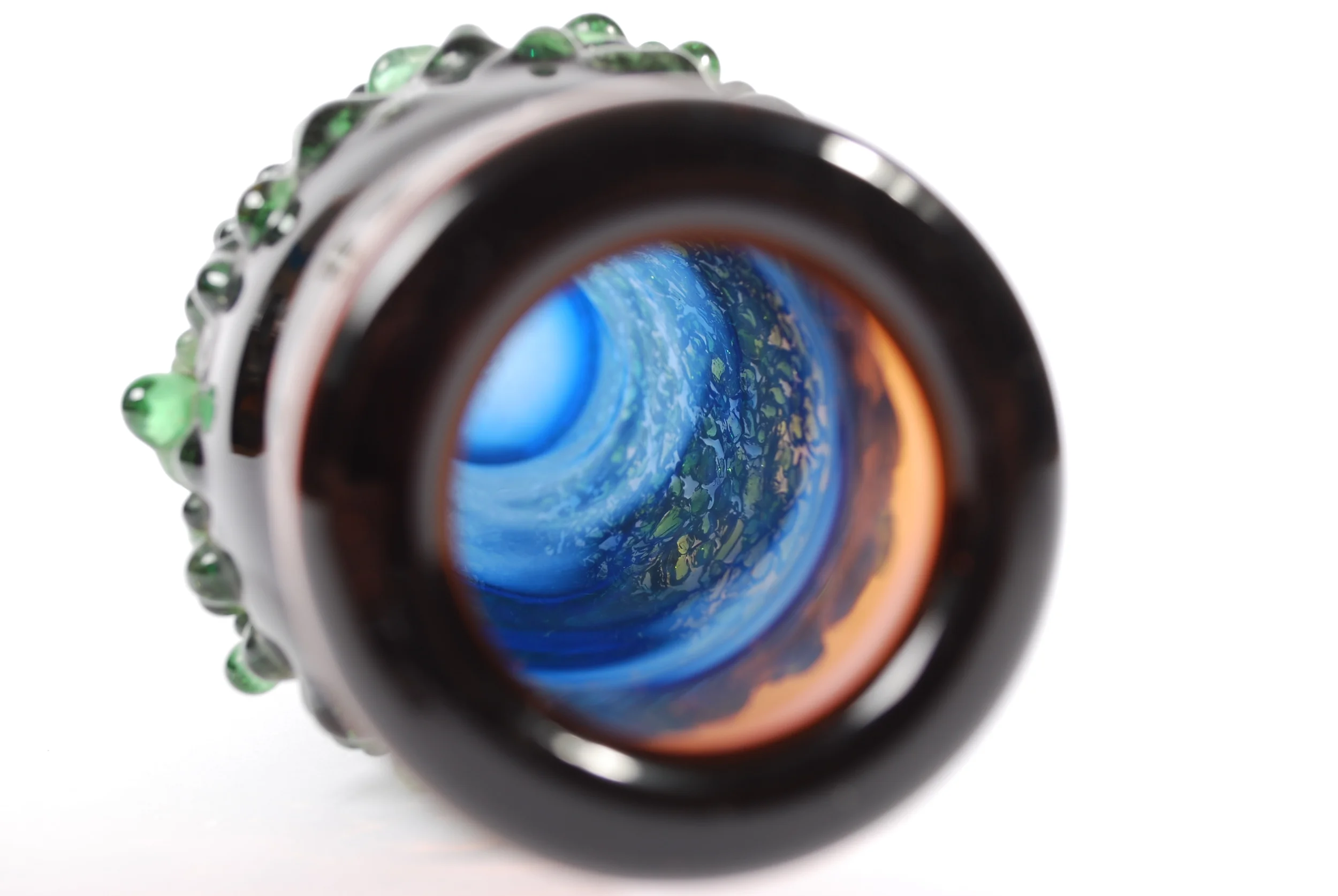 Bohemian Czech Sculptural Studio Vase Galaxy - Miloslava Svobodova - Skrdlovice 60's