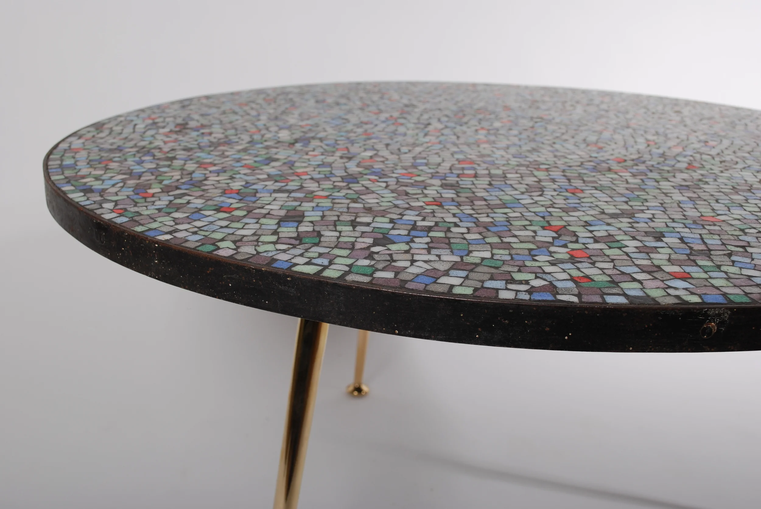 Round Mosaic Coffee Table 50's — Flux Vintage