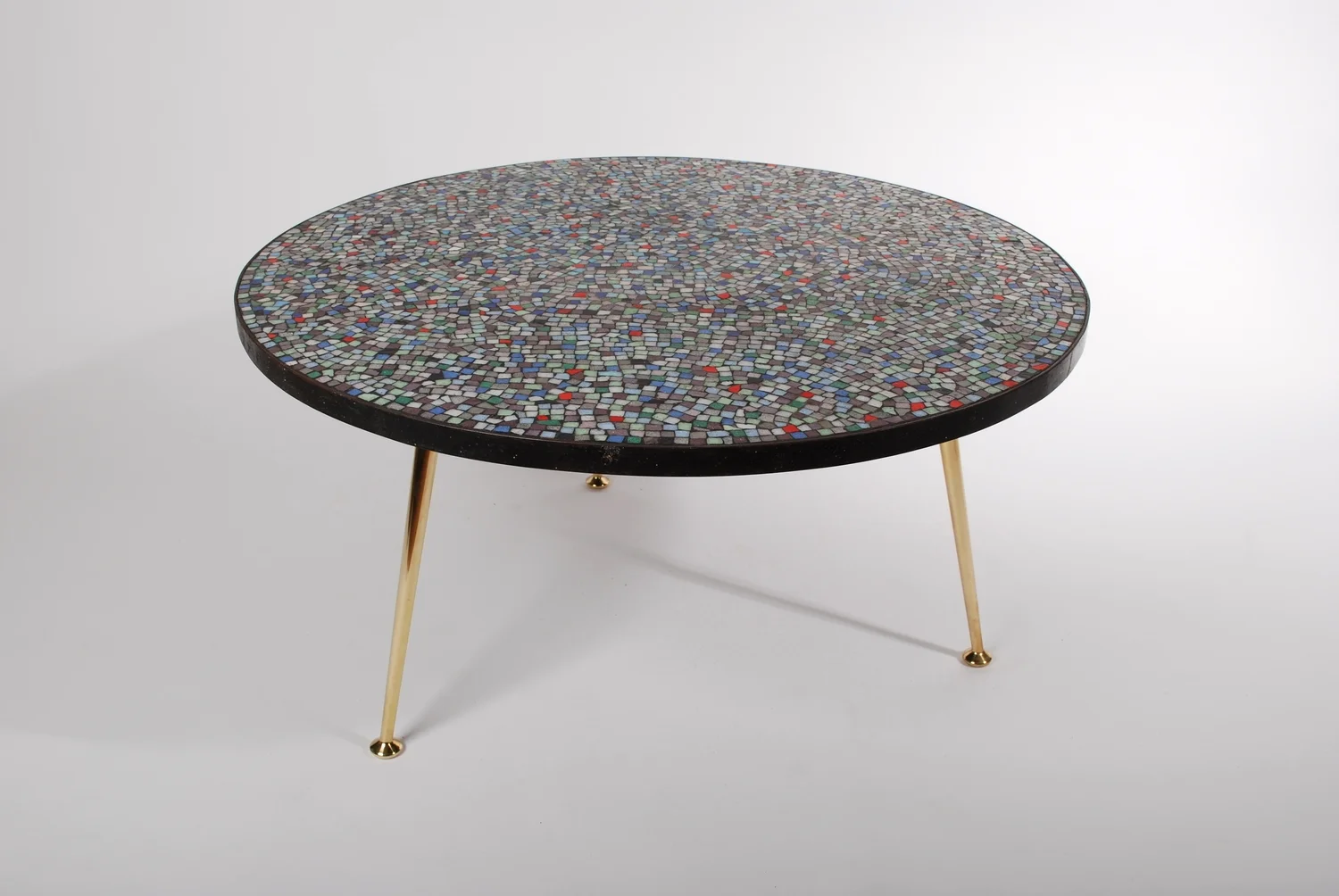 Round Mosaic Coffee Table 50's