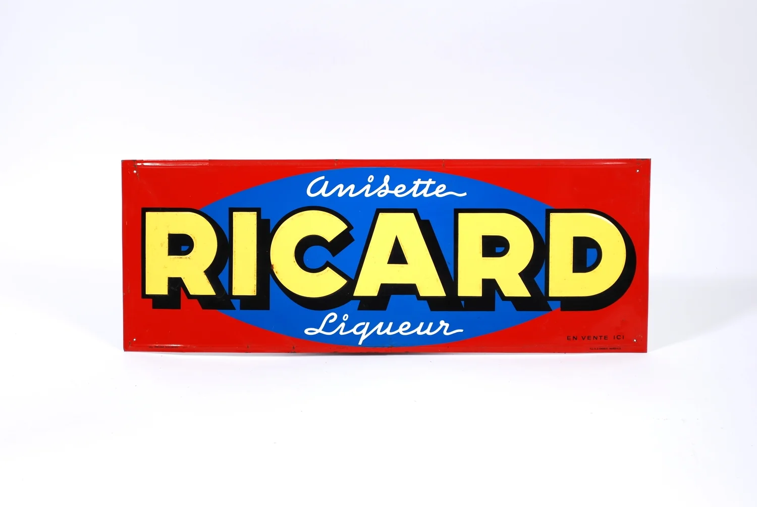 Enamel board Ricard Anisette France 60's