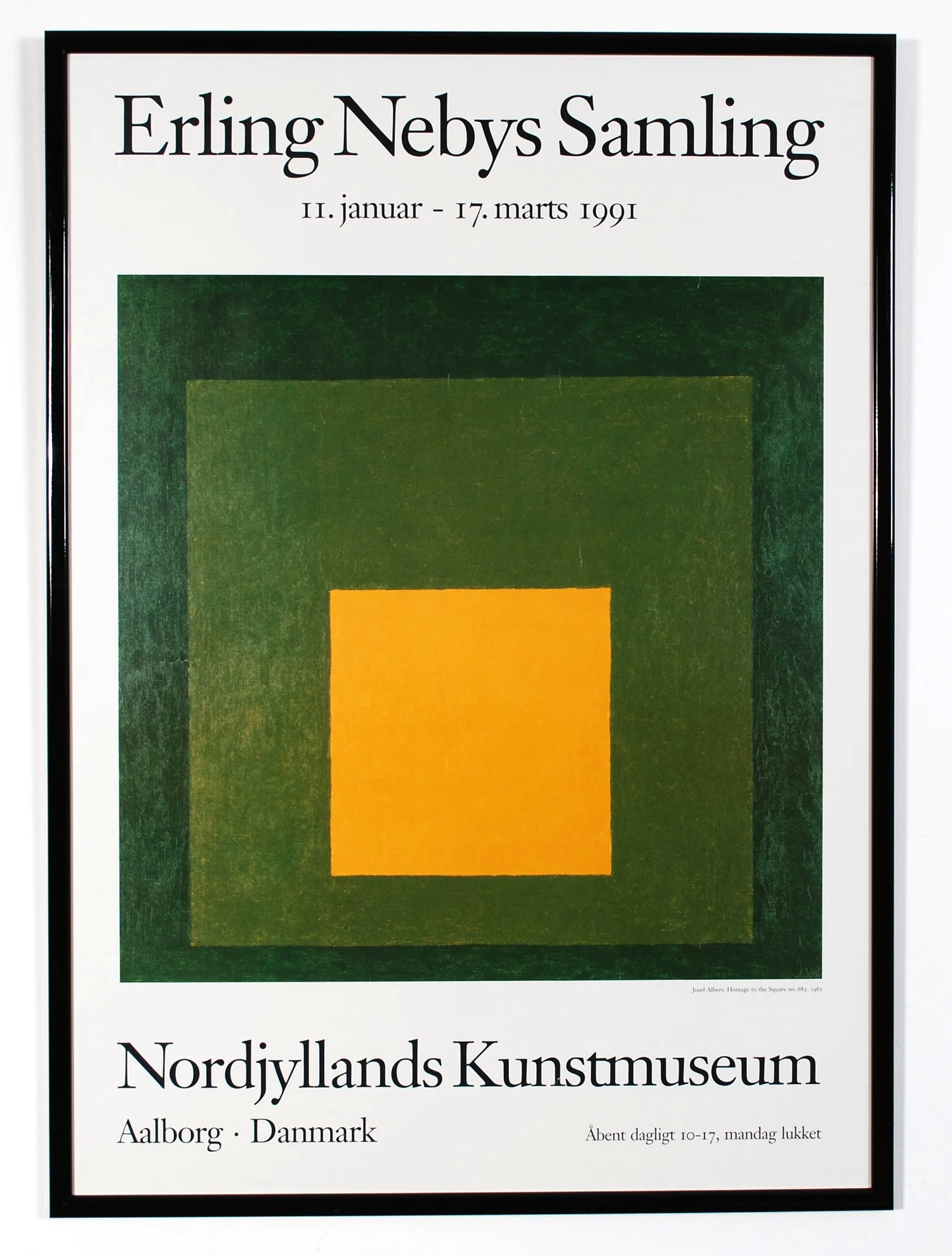 Original poster Erling Nebys Samling - Nordjyllands Kunstmuseum - Aalborg Danmark - 1991
