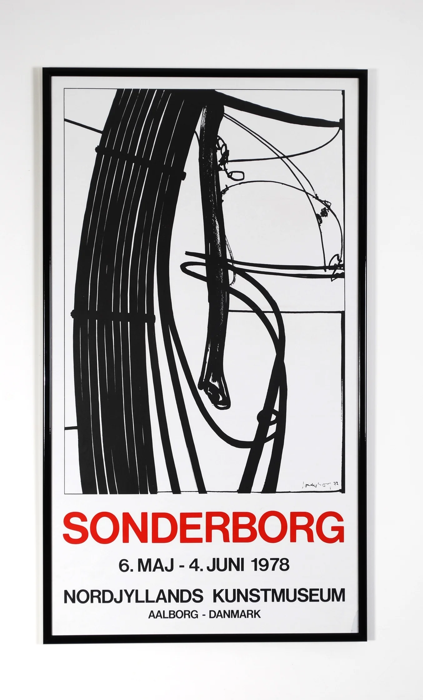 Original poster Sonderborg - Nordjyllands Kunstmuseum - Aalborg Danmark - 1978