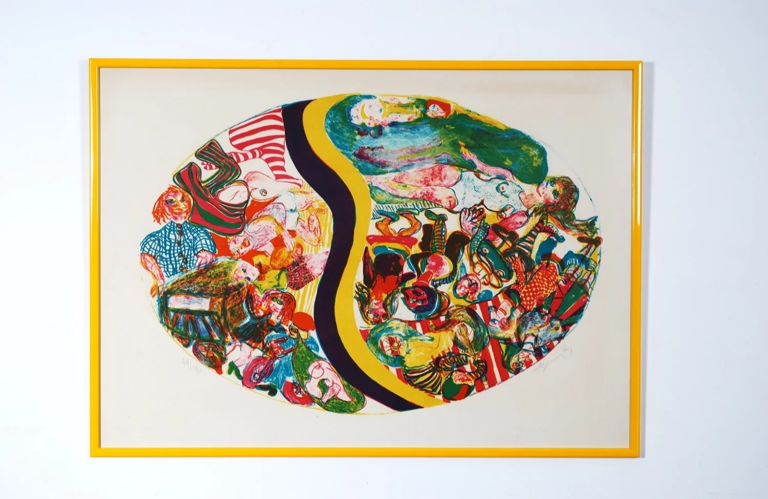 Lithography by Jacqueline de Jong, 1967