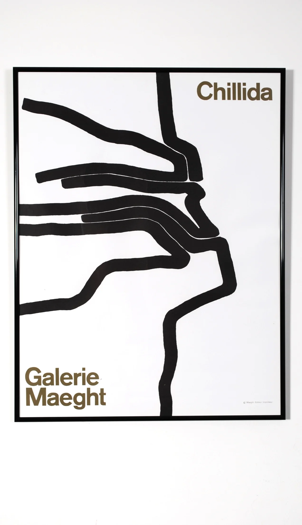 Original poster Chillida - Galerie Maeght 1964