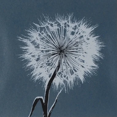 Dandelion original screen print by Ray Waal 60's