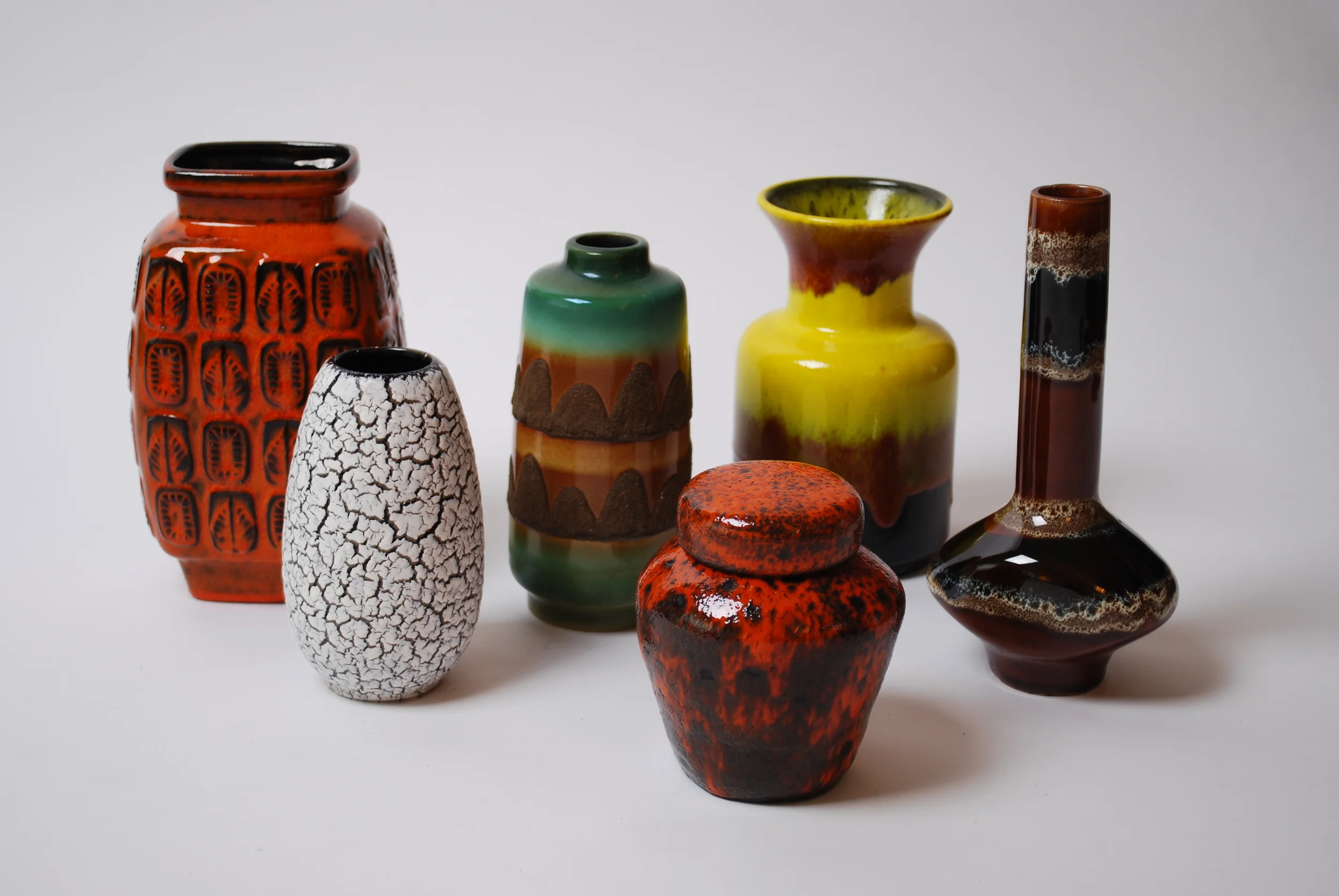 Set hand made ceramics 60's