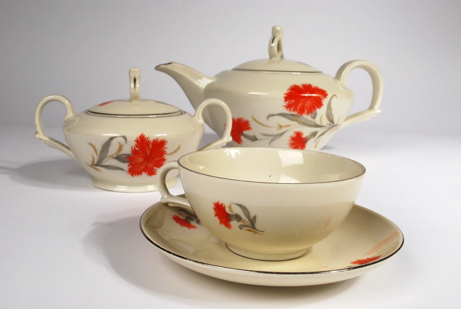 Silesian tea set 1939 C.T. Tielsch Altwasser.