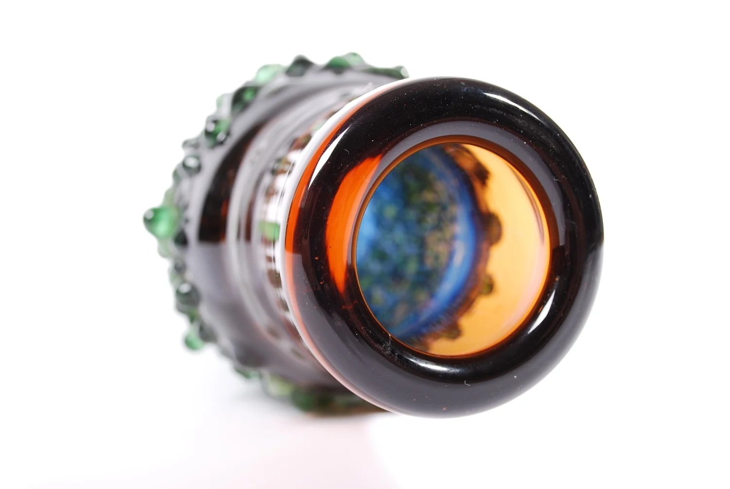 Hand made Bohemian Czech Sculptural Studio Vase Galaxy 60's