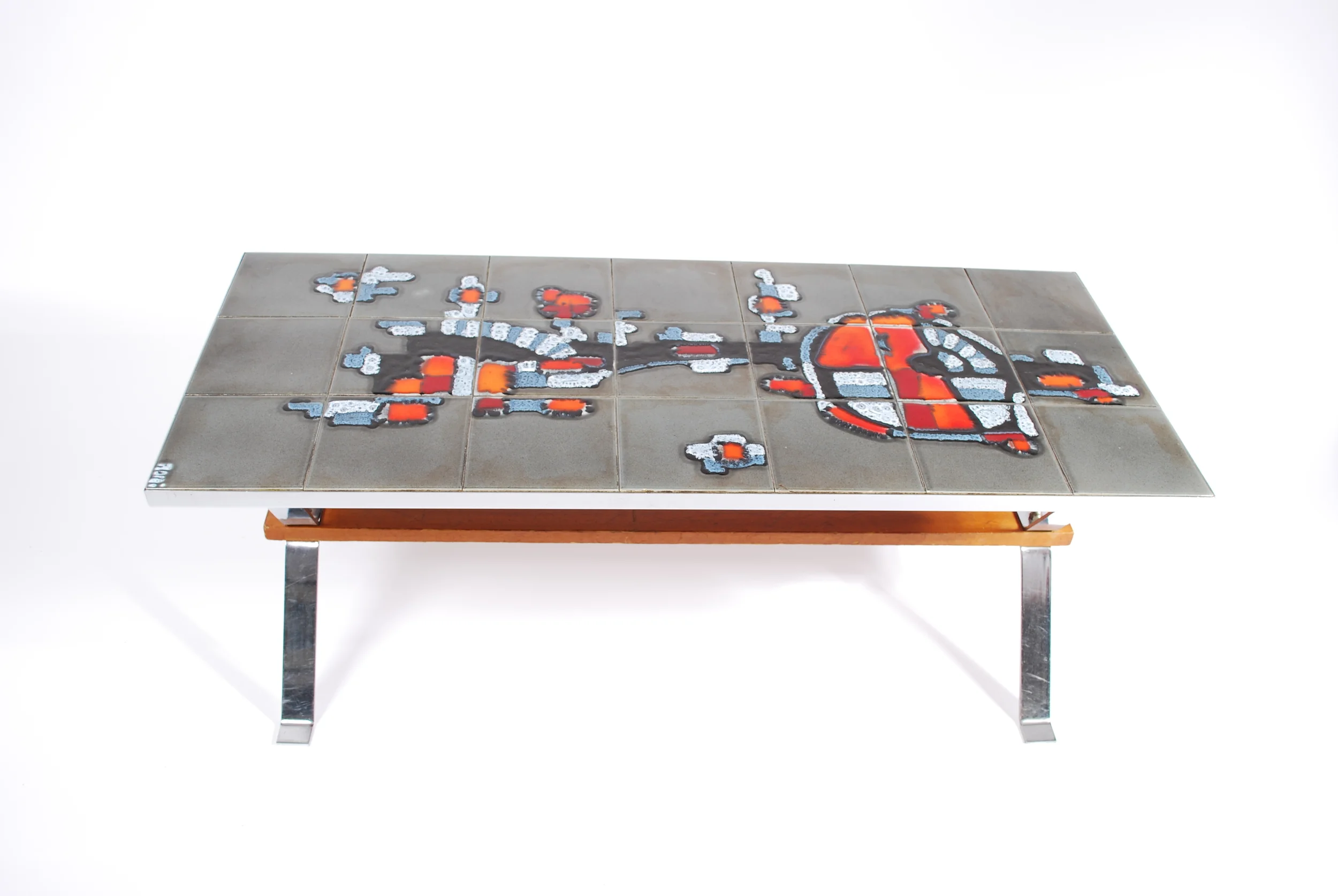 Tile coffee table 60's Belgium 