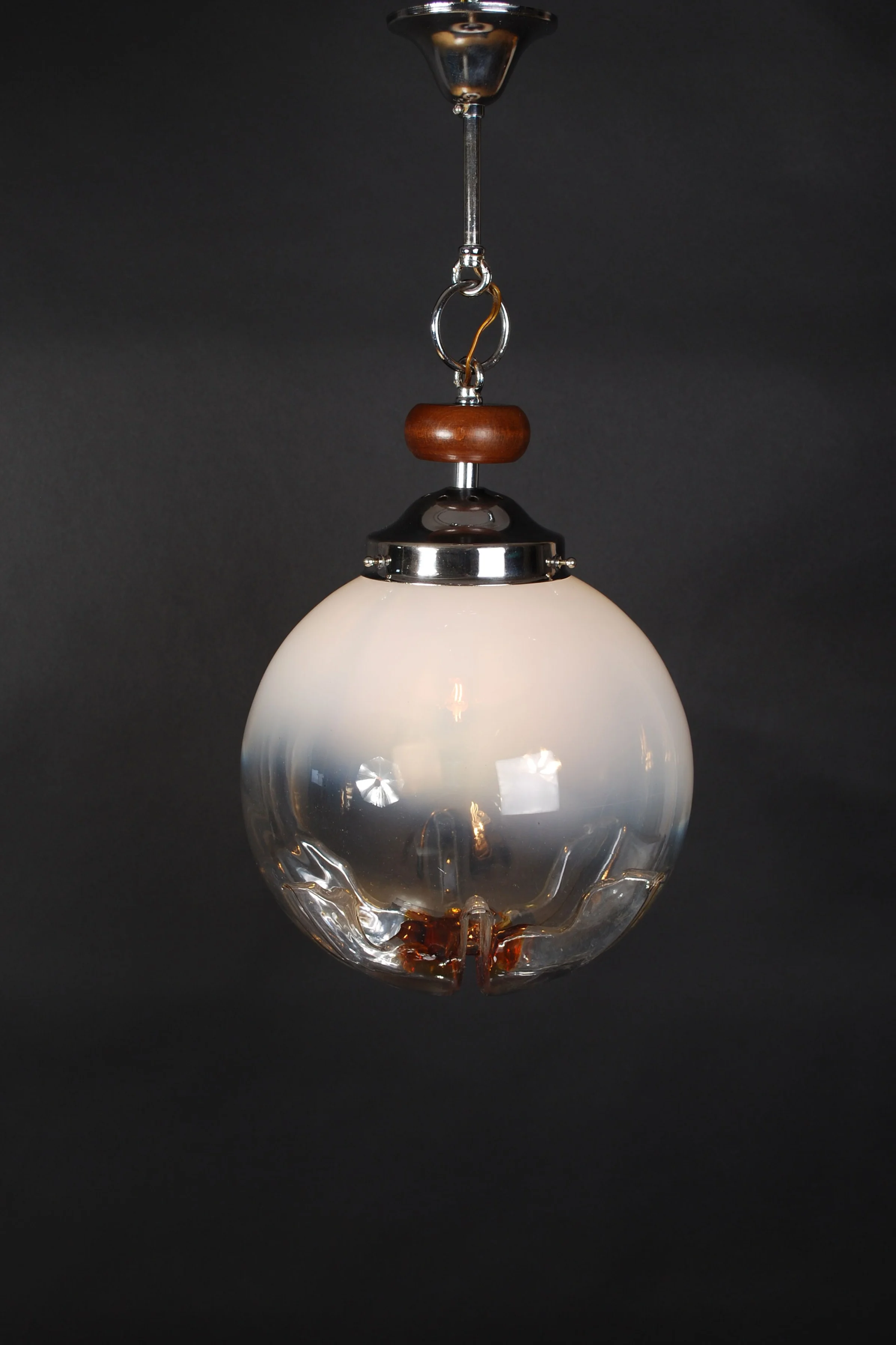Mazzega Murano glass hanging lamp