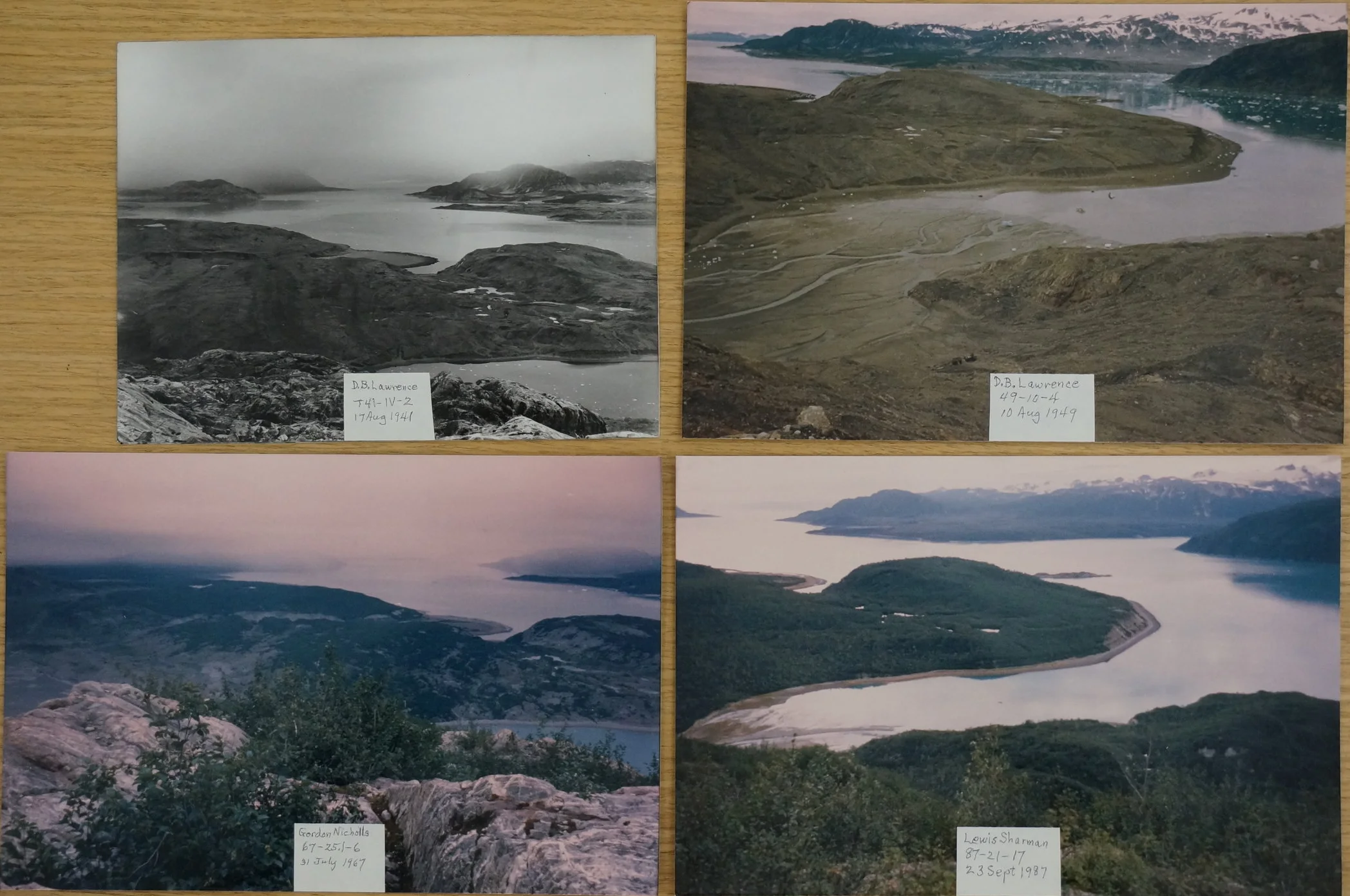 Four views from Nunatak Knob, a goal for the coming years.