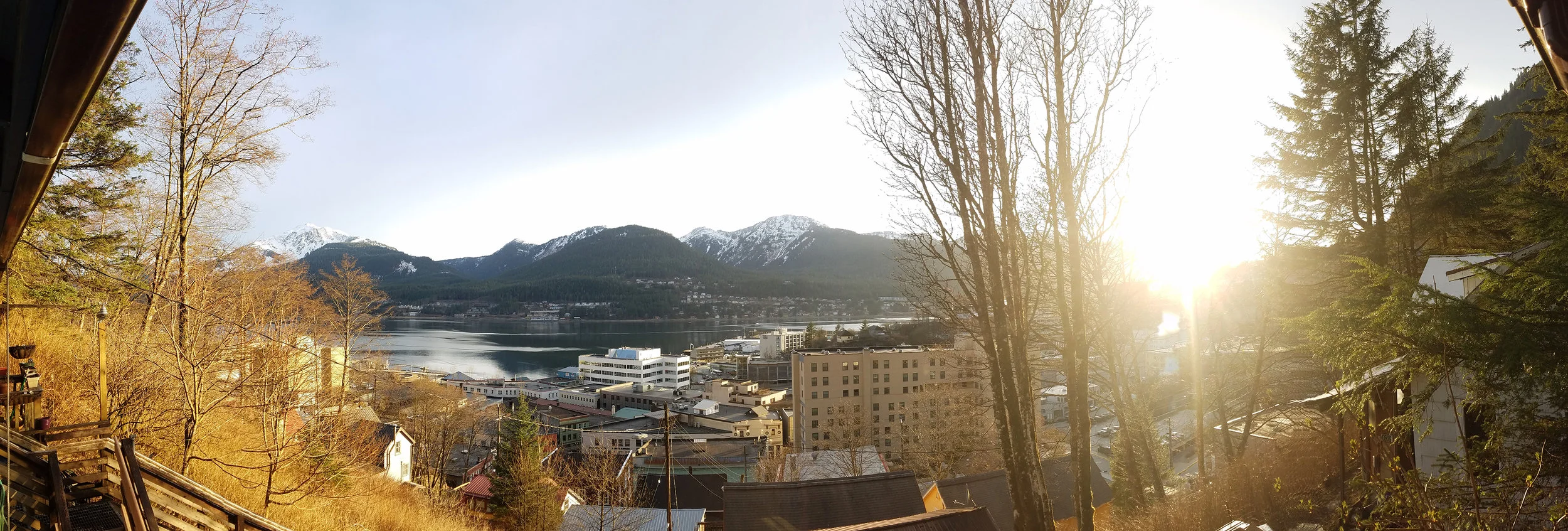 I am going to miss the views. April from our living room window.