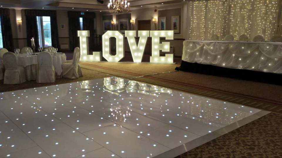 Led Sparkling Dance Floor Hire Old Pretty White
