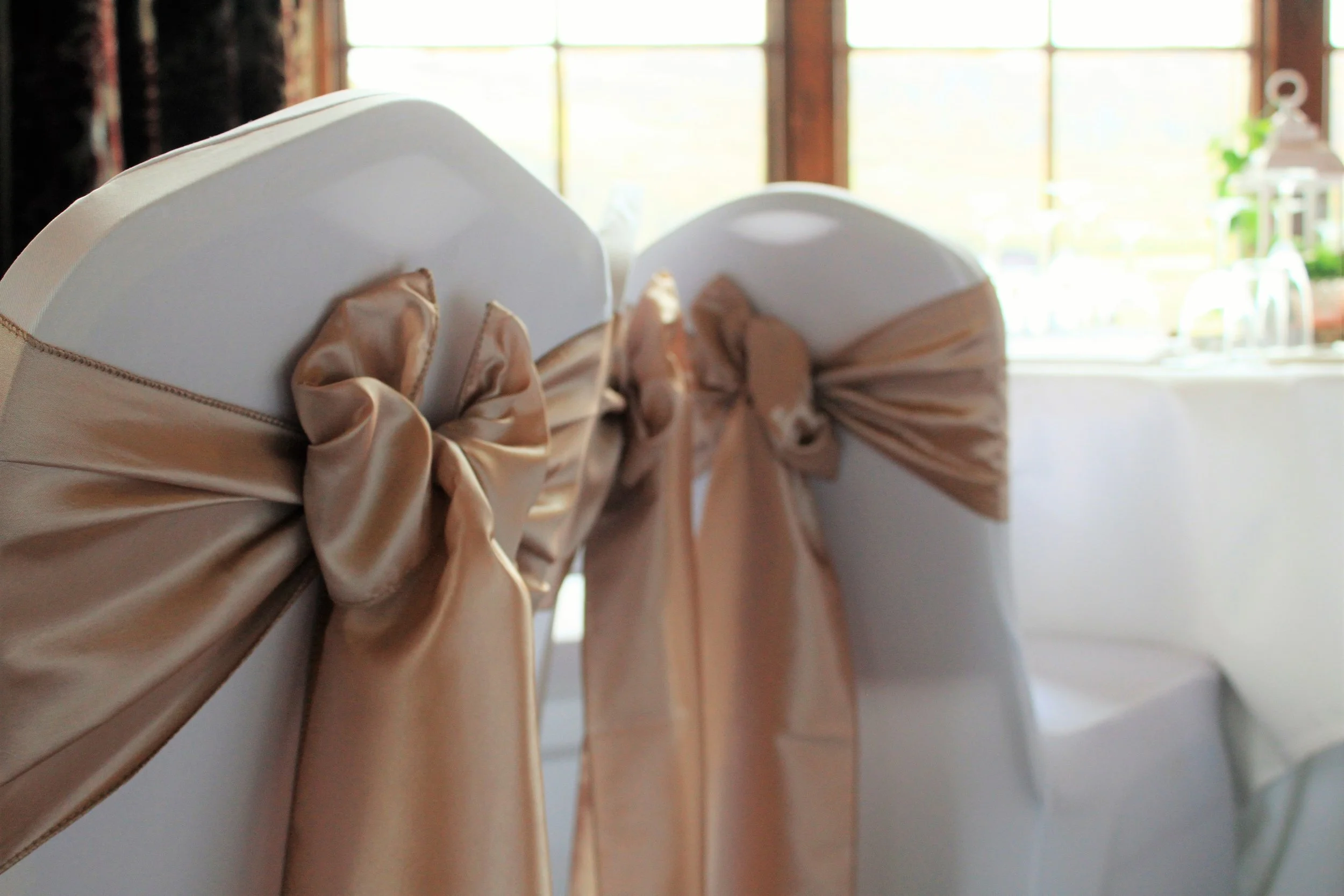 Chair Sash Hire Range Pretty White Chair Sash Hire Range Pretty White