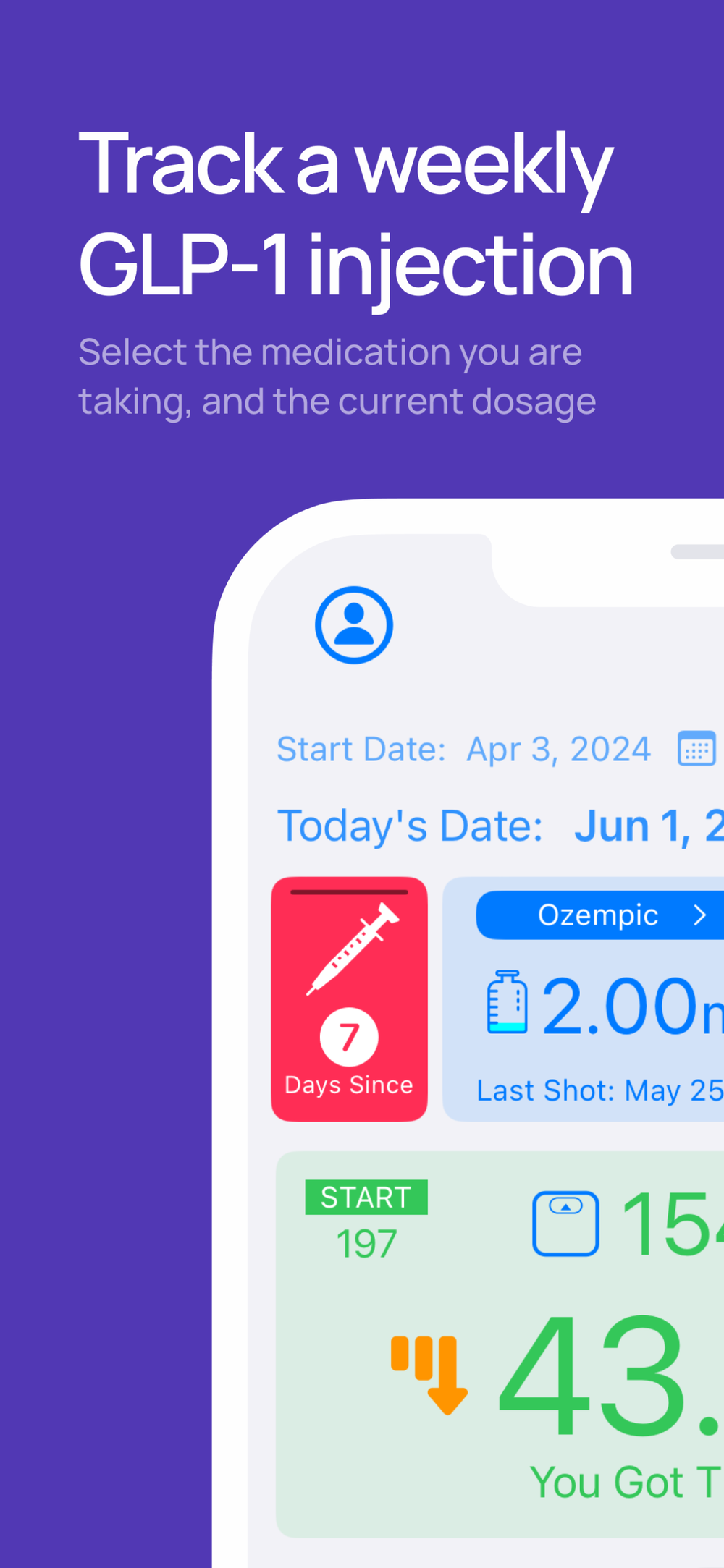 glp-1 tracker: ultimate companion app for tracking your meds, dosage, shot,  levels, weight loss — superbrandnew
