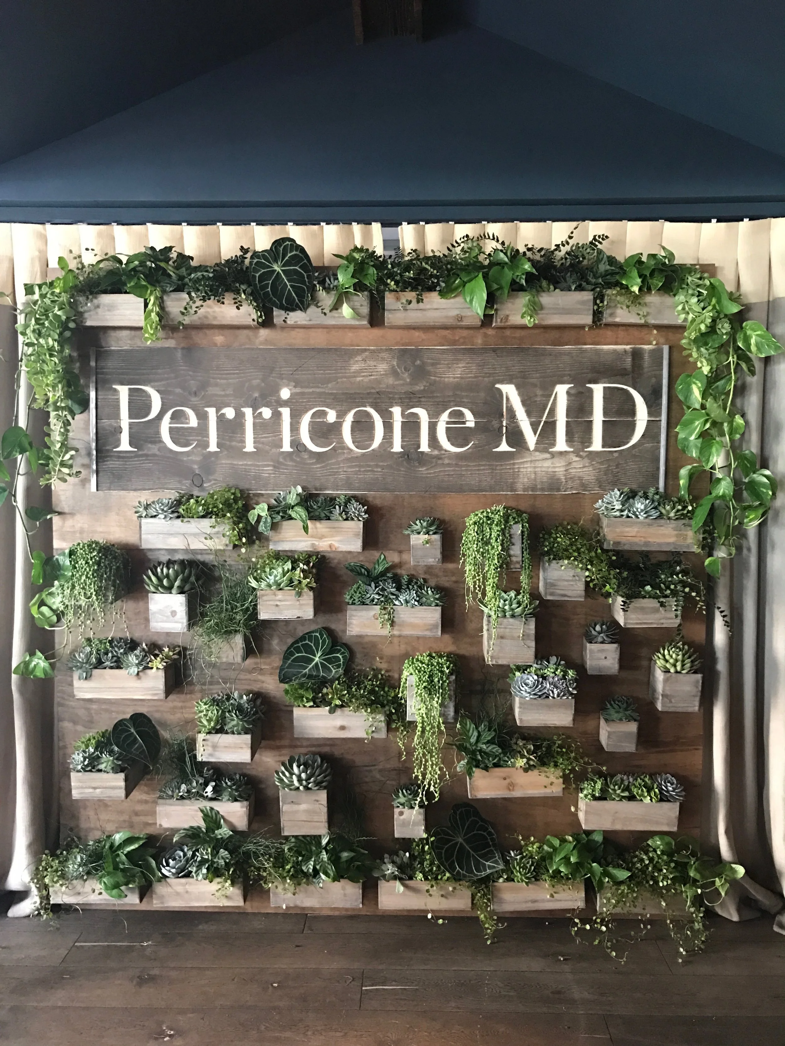 Installations - 8'x8' Living Wall for Perricone MD Event - 2016
