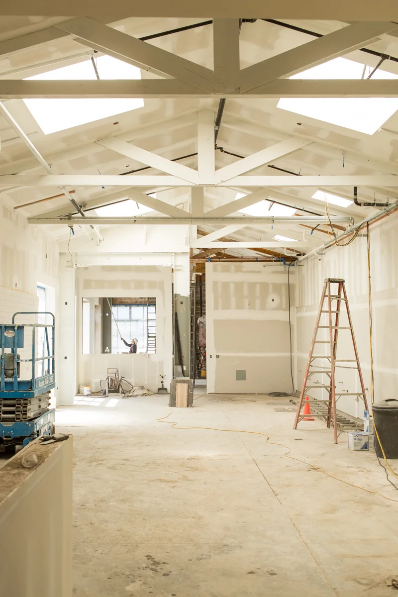 The main kitchen space...