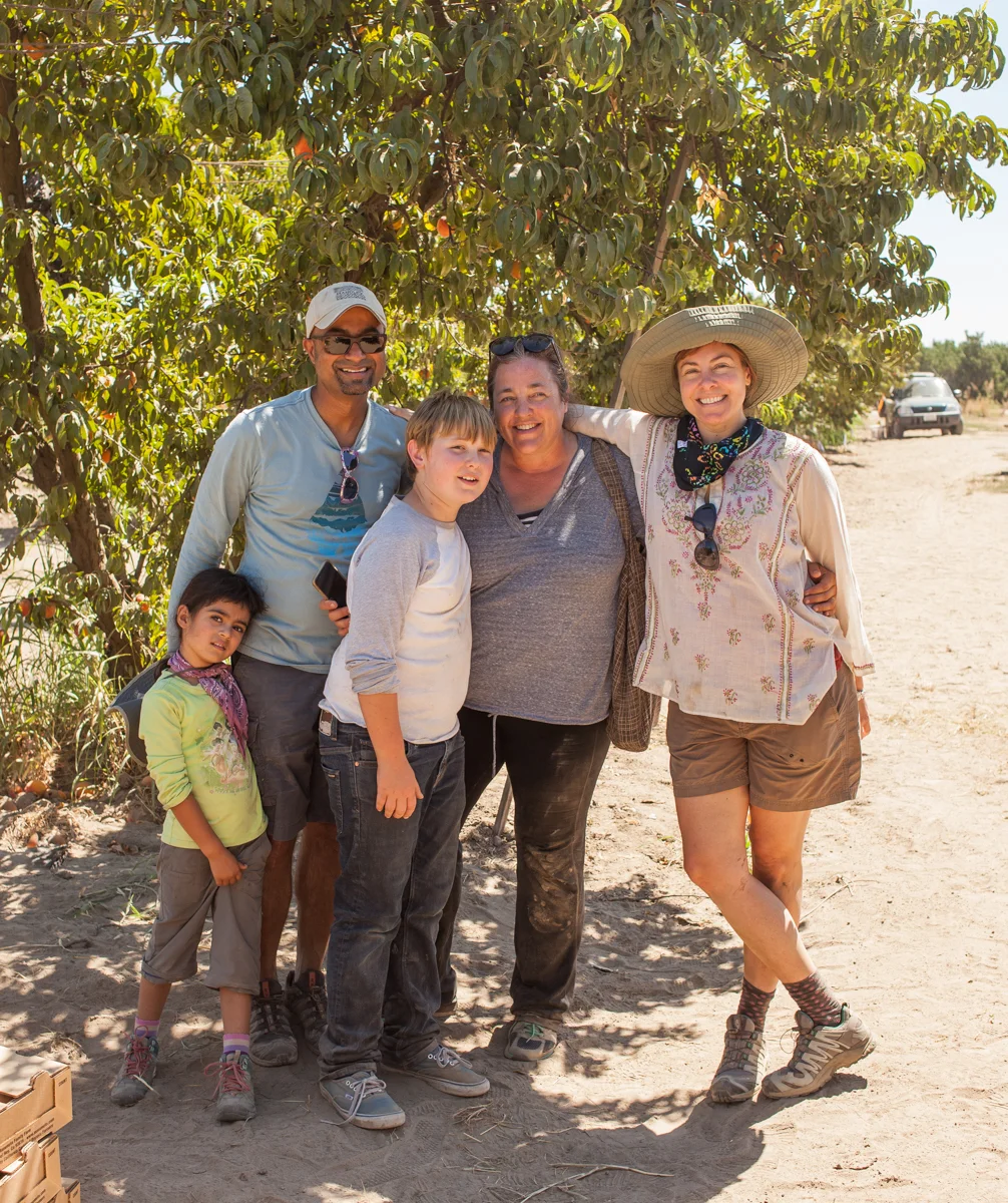 (L-R) Abhijit Ghosh with his daughter, Brody and Anne Smith Clark, founder of Get Gone Traveler and Anna Ghosh with 18 Reasons