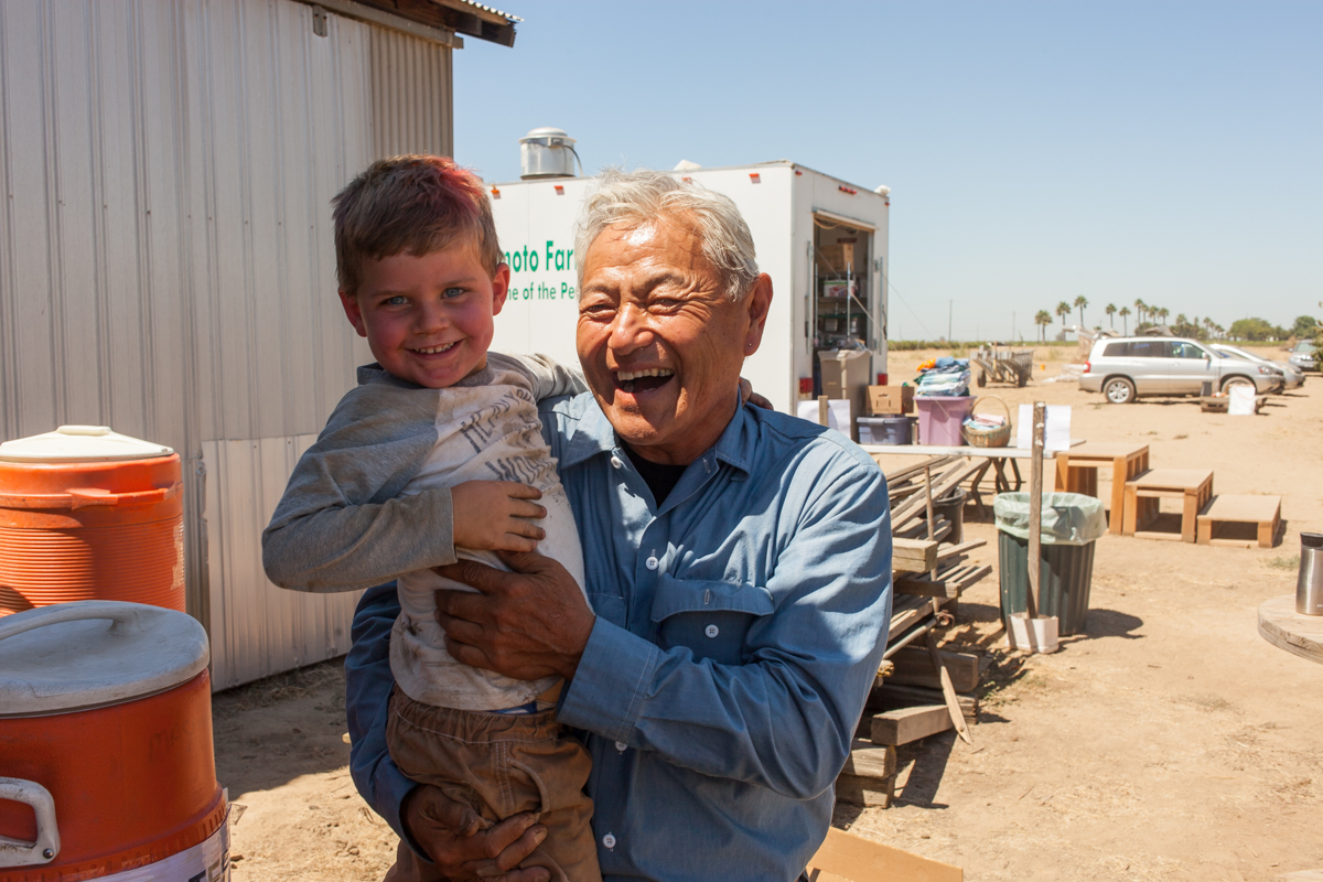 This kid went up to Mas and asked him for a hug.