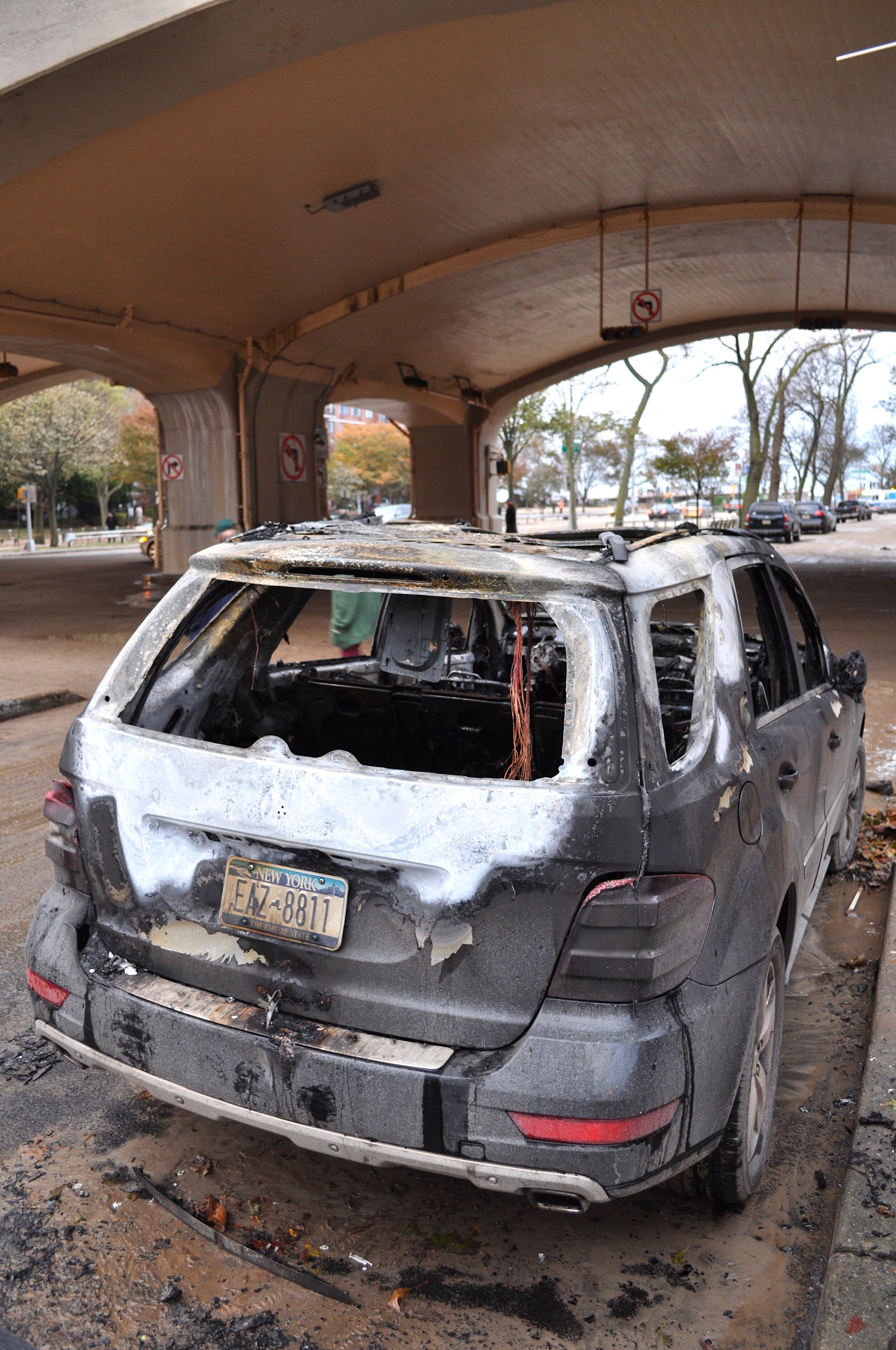 Burned Out Car In Coney Island - Brooklyn, New York (2012)
