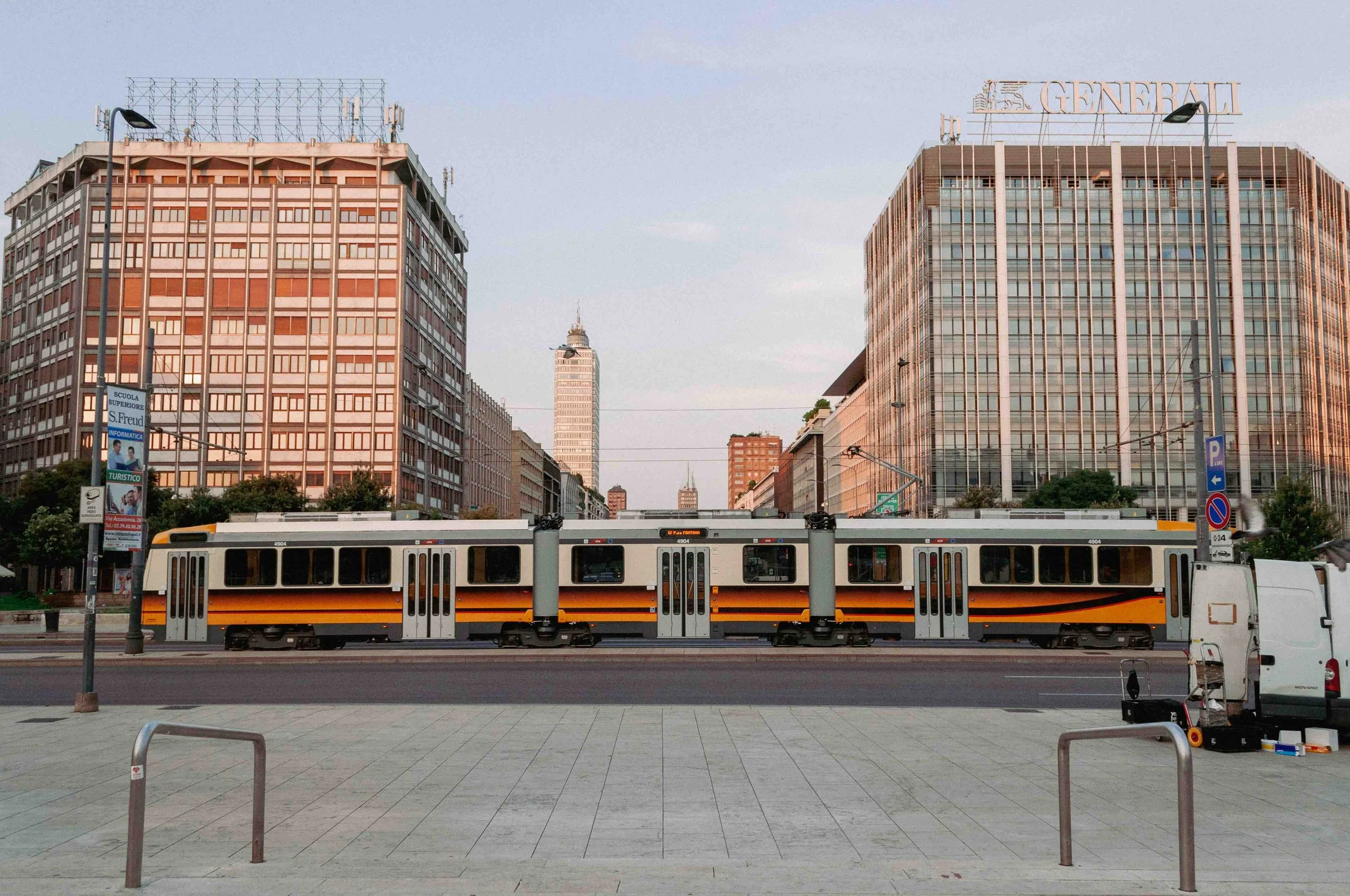 2017 Tram At Sunrise - Milan Italy L.jpg