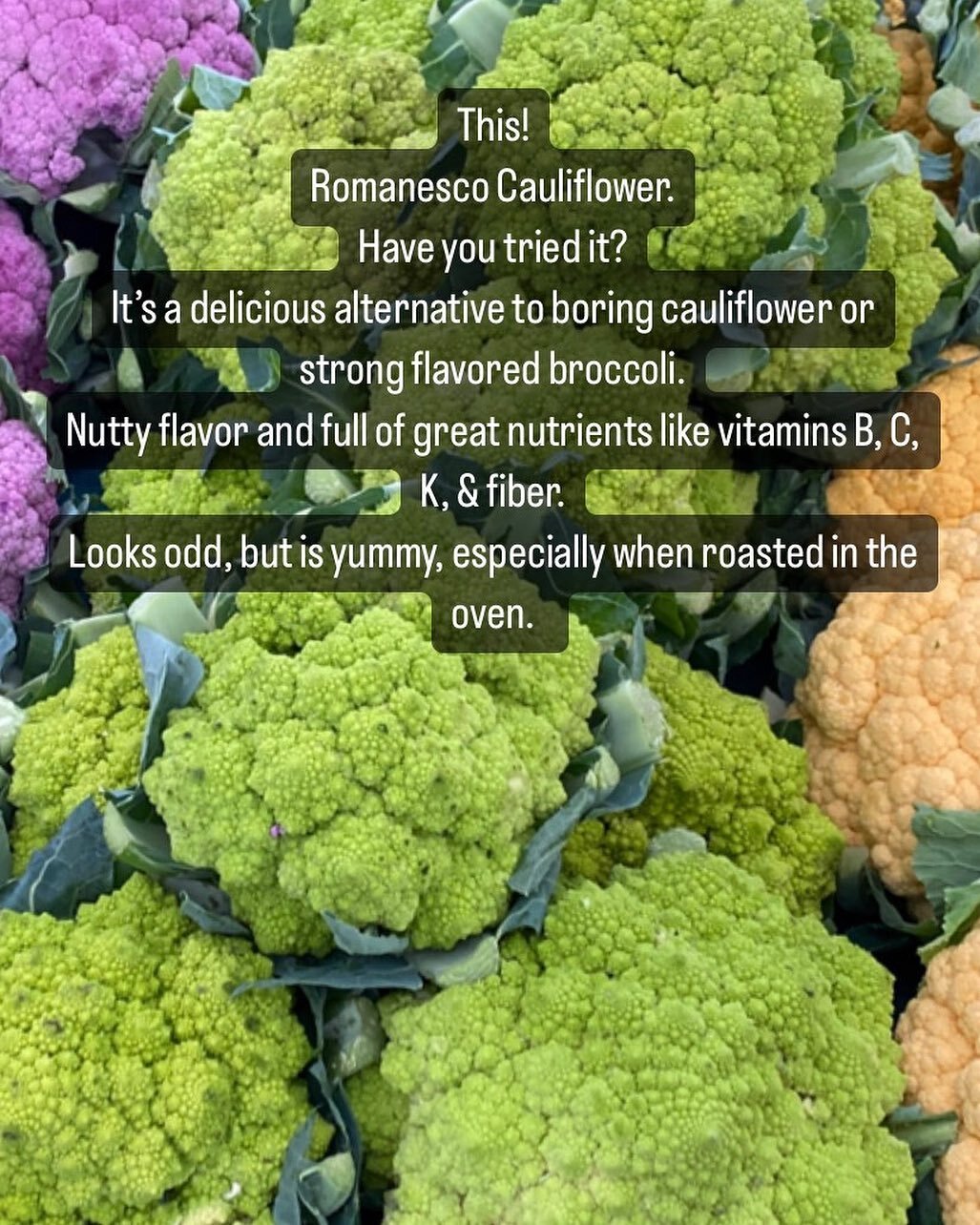 Need to change up your veggie routine? Bring a little romanesco cauliflower to the rotation. One of our favorites. #eatmoreveggies #romanescocauliflower #growinwellness @grow_in_wellness 🌱