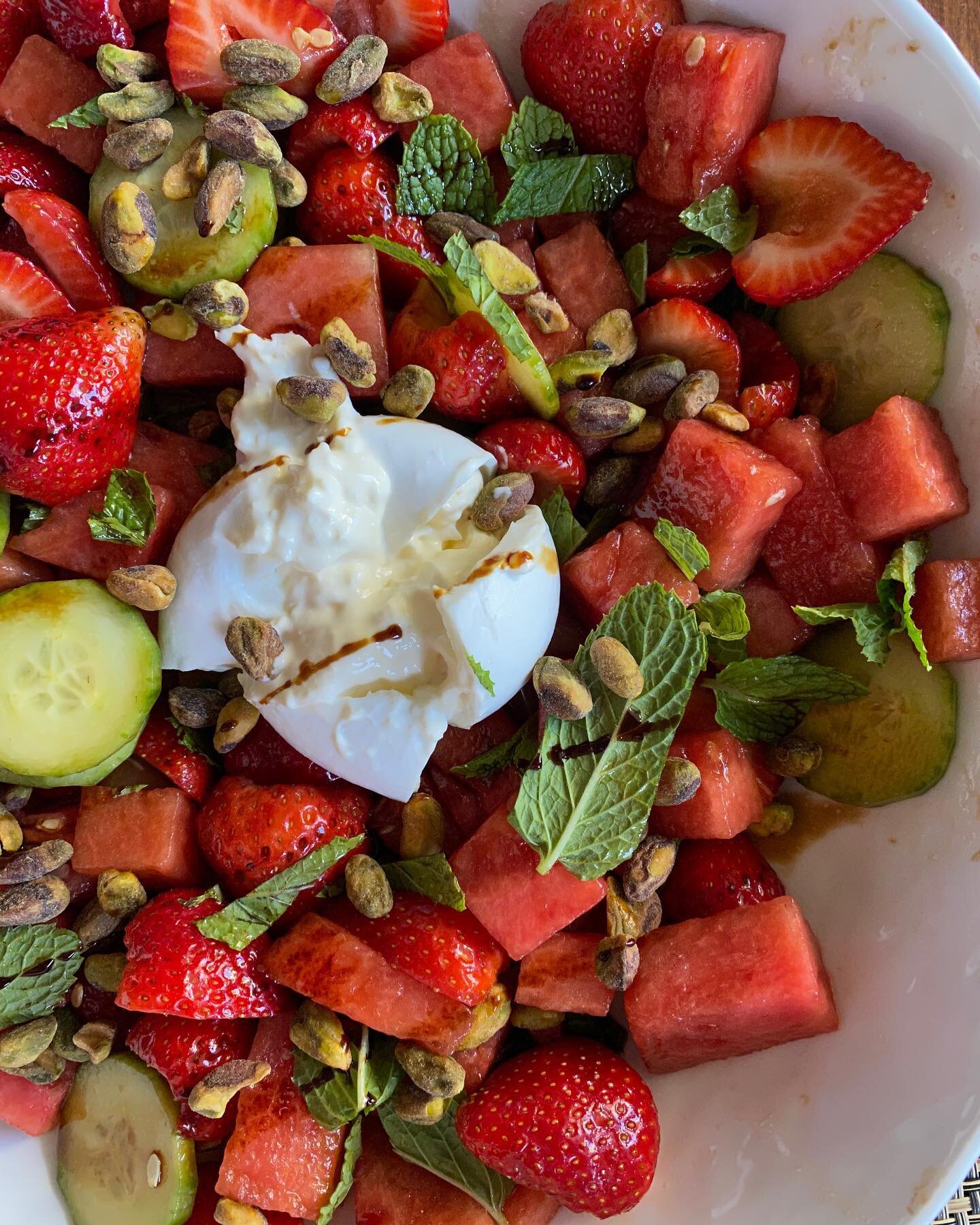 Loving this new summer salad from @halfbakedharvest! Easy to make and delicious to eat. Recipe on  HalfBakedHarvest.com #summersalad #growinwellness #organiceats @grow_in_wellness #watermelonsalad