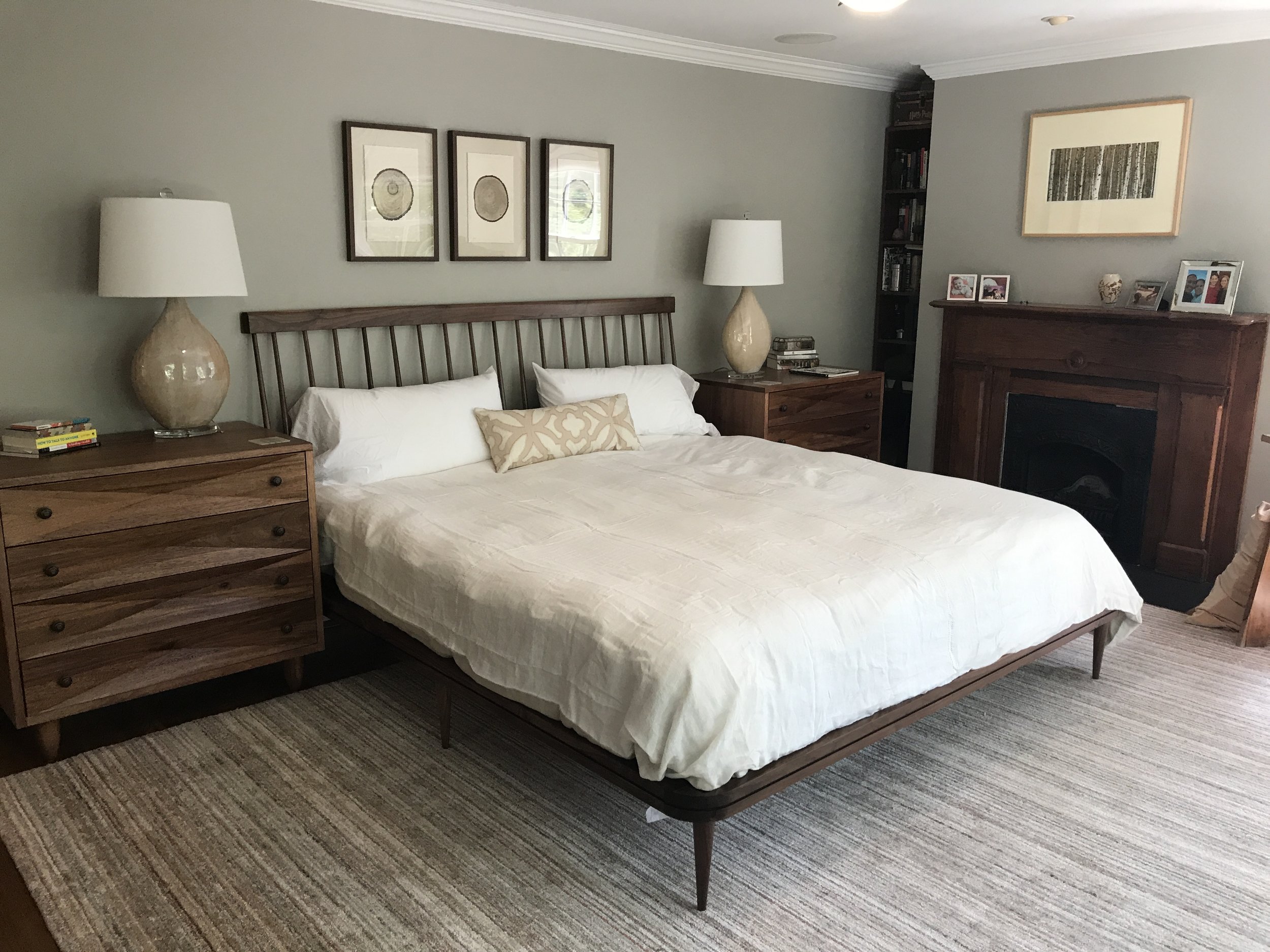 The Jack Ellis Company - Custom Walnut bed